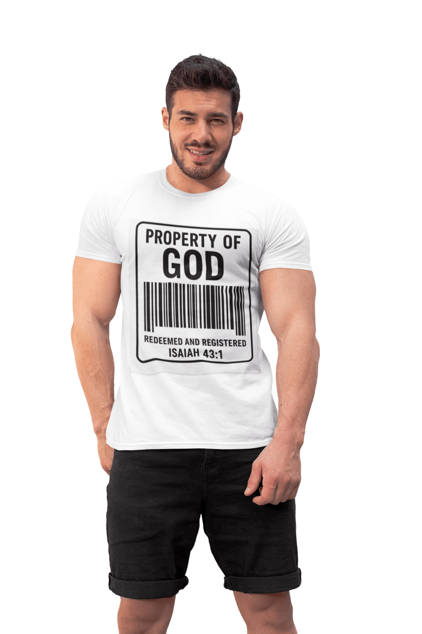 JKFstylez T-Shirt Unisex Oversized Property of God Boxy Tee -