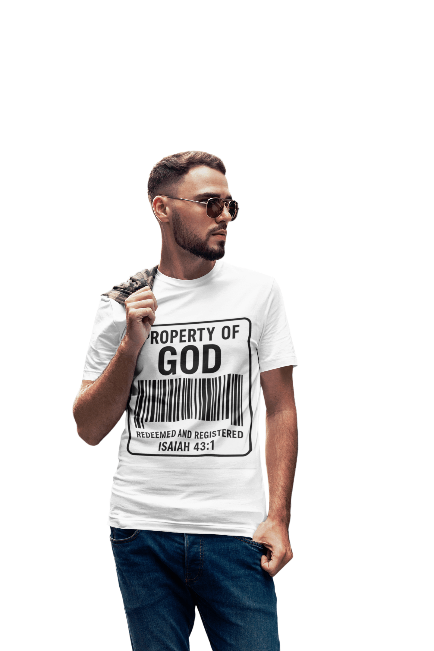 JKFstylez T-Shirt Unisex Oversized Property of God Boxy Tee -