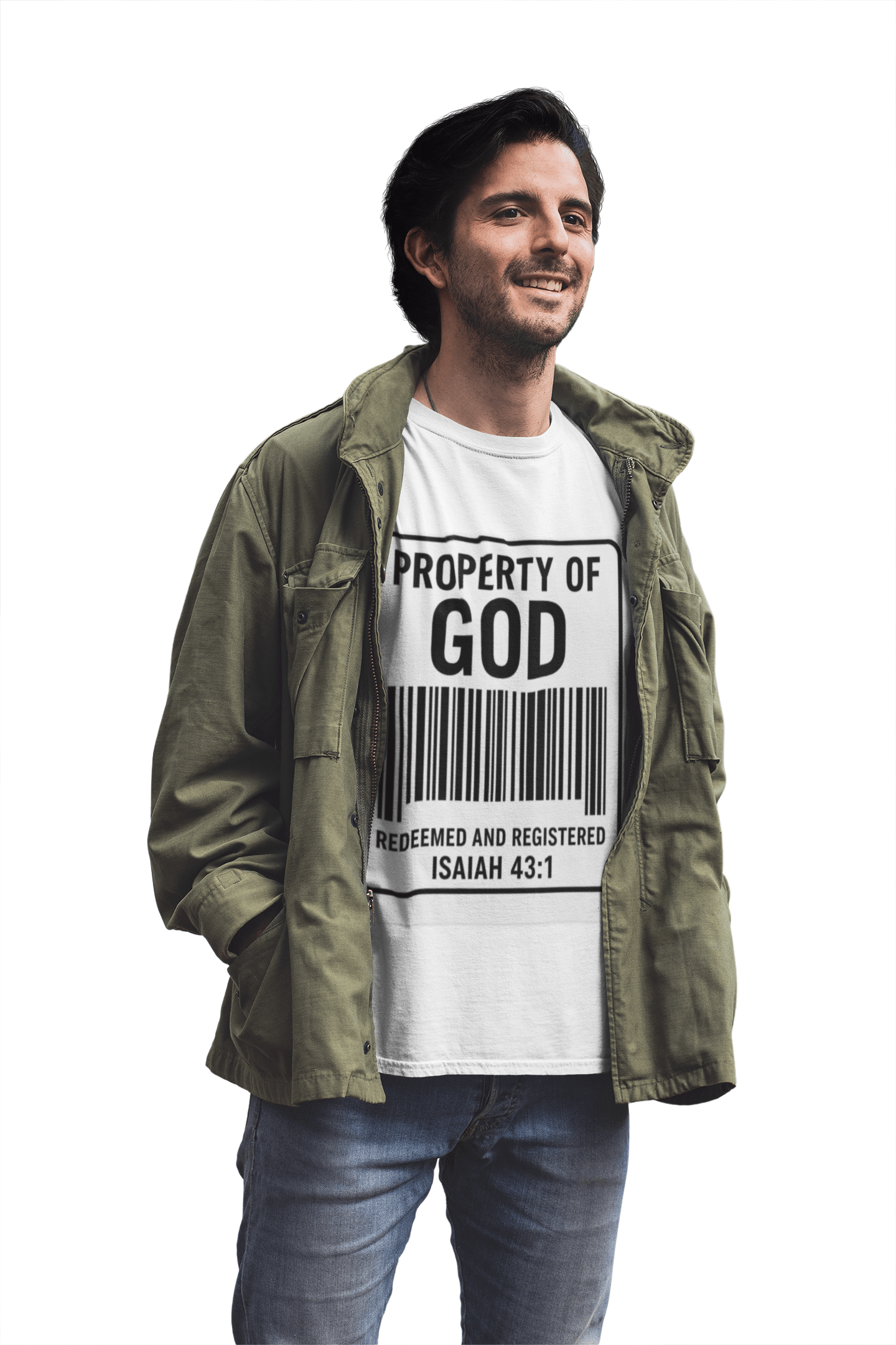 JKFstylez T-Shirt Unisex Oversized Property of God Boxy Tee -