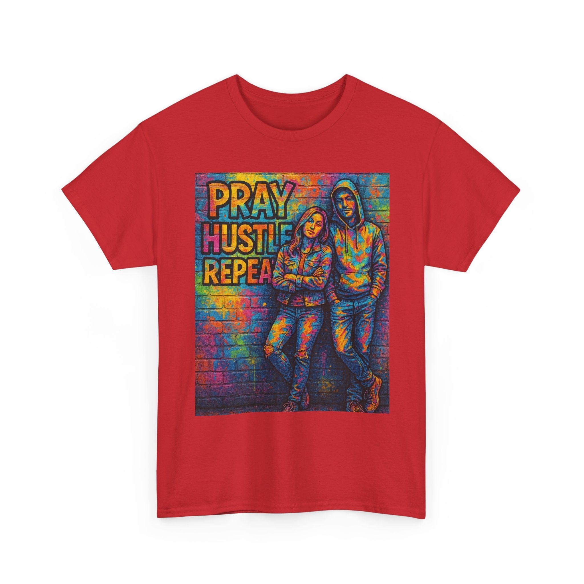 JKFstylez T-Shirt Unisex Pray Hustle Repeat Graphic T-Shirt