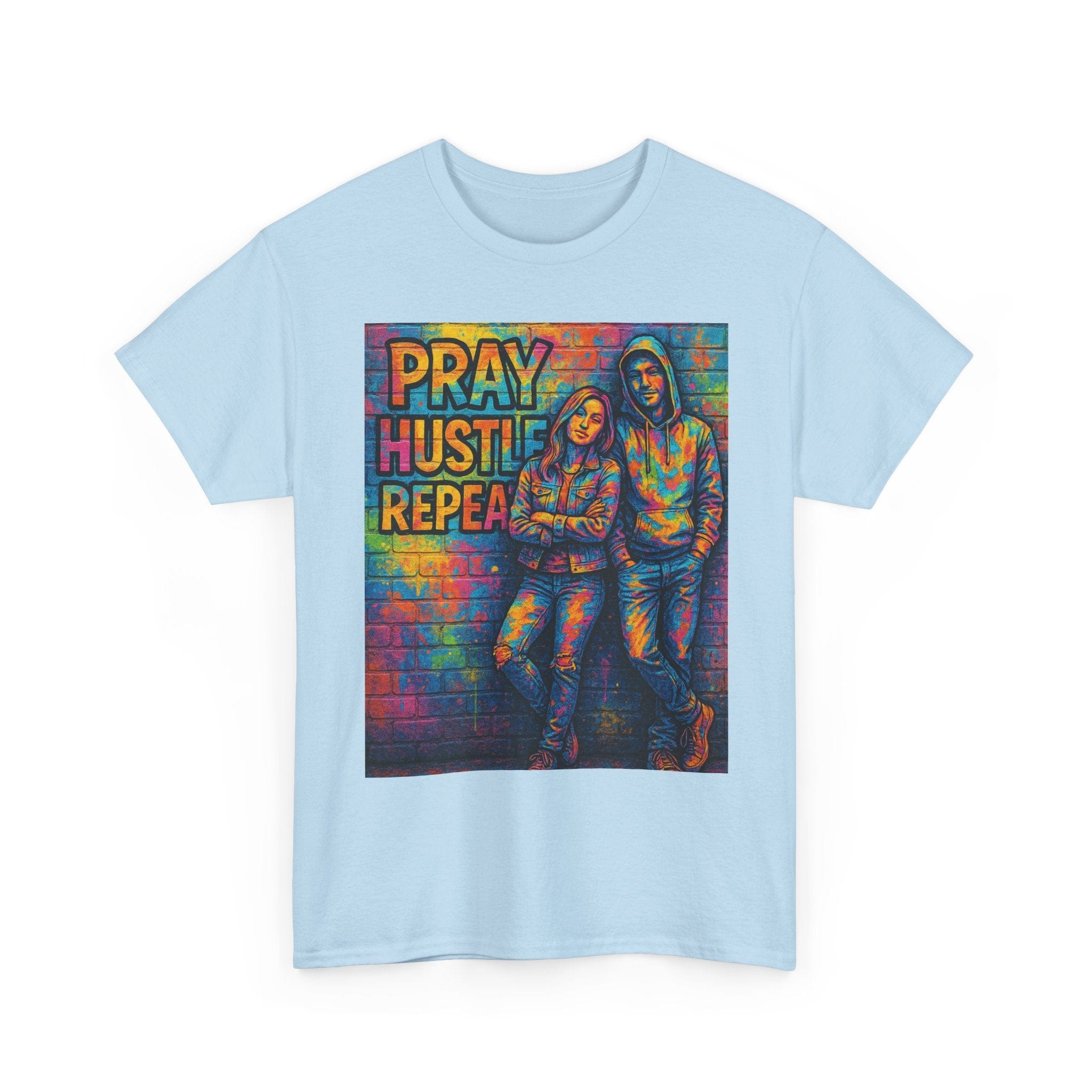 JKFstylez T-Shirt Unisex Pray Hustle Repeat Graphic T-Shirt