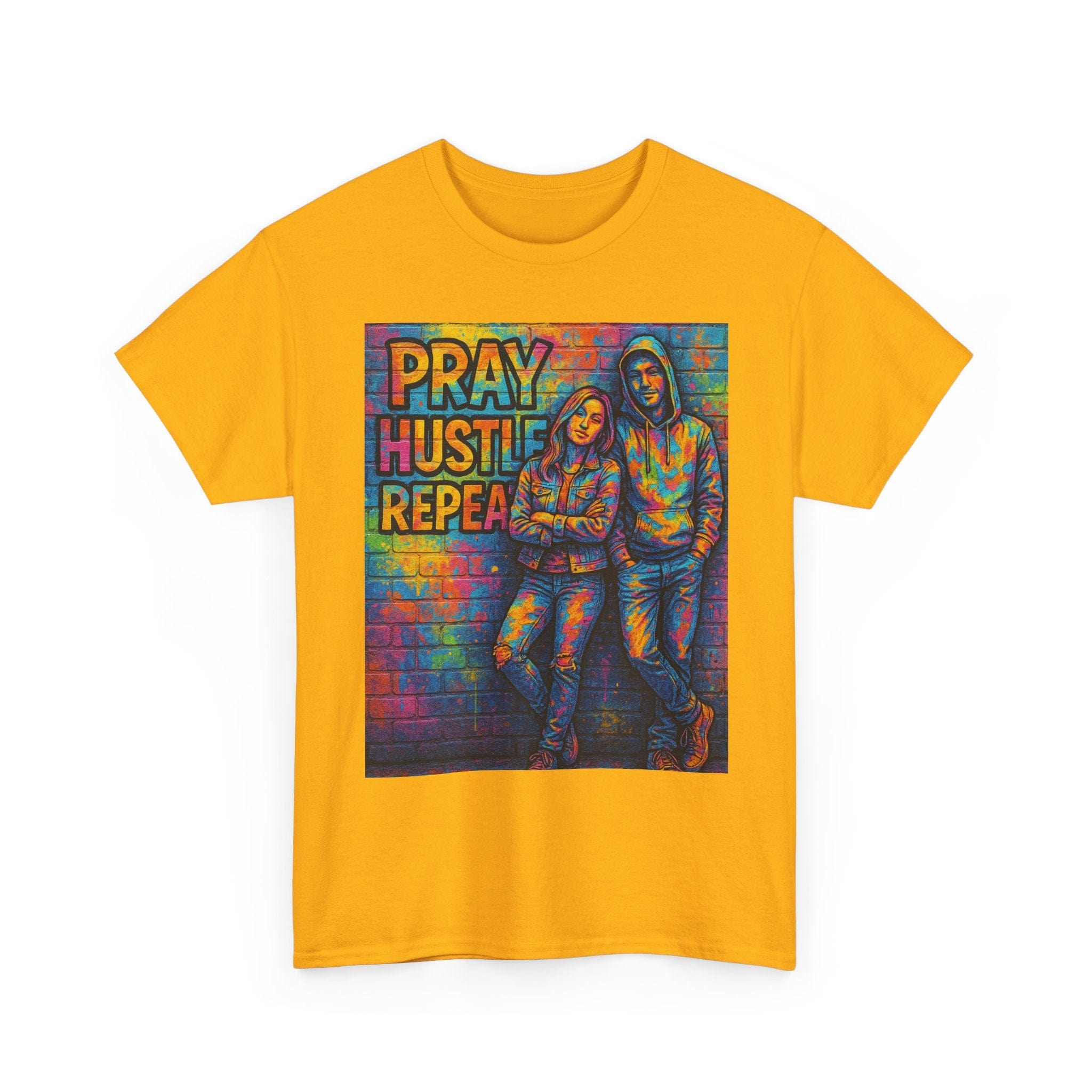 JKFstylez T-Shirt Unisex Pray Hustle Repeat Graphic T-Shirt