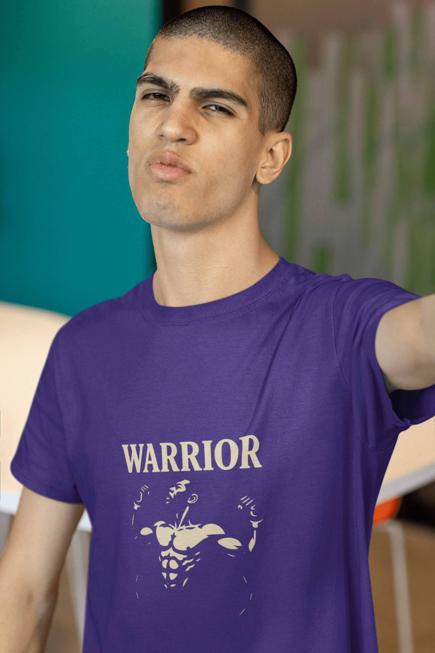 JKFstylez T-Shirt Unisex Warrior For God Short Sleeve T-shirt