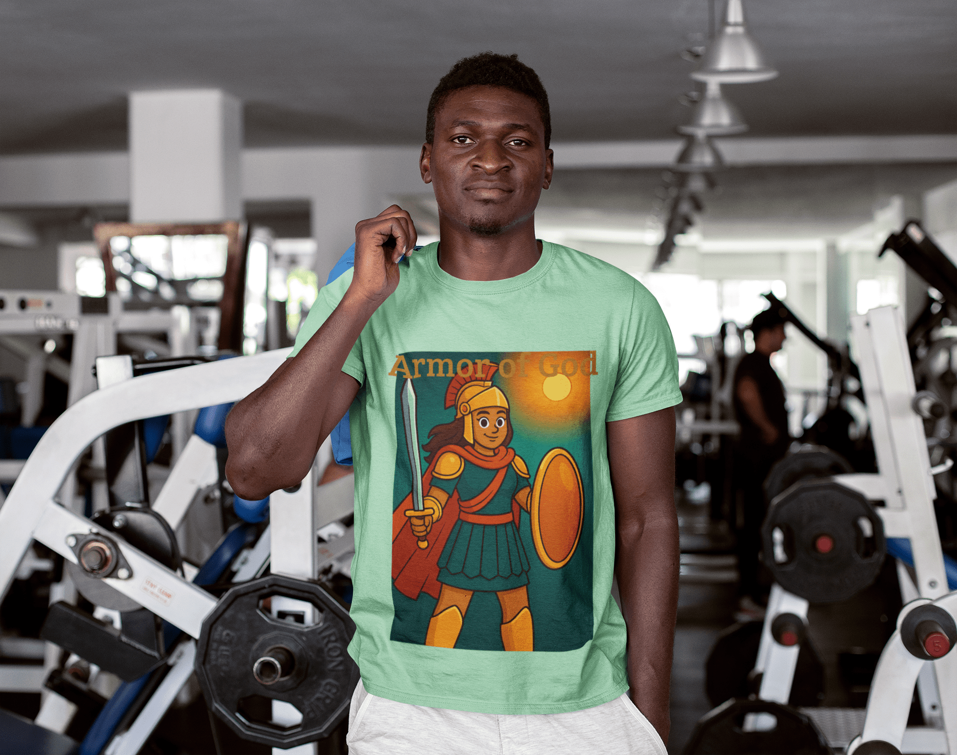 JKFstylez T-Shirt Unisex Warrior of God Short slv. Tee