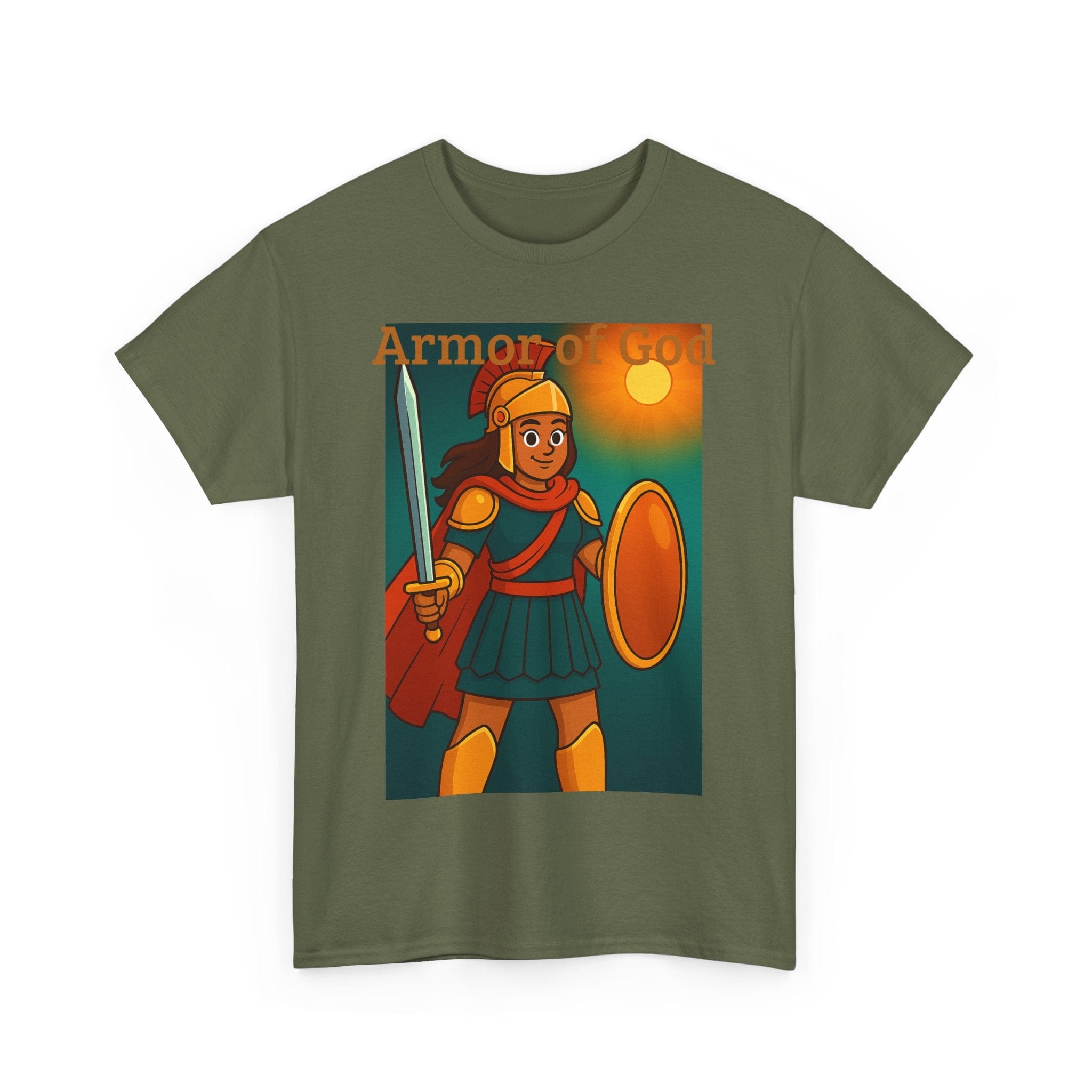 JKFstylez T-Shirt Unisex Warrior of God Short slv. Tee