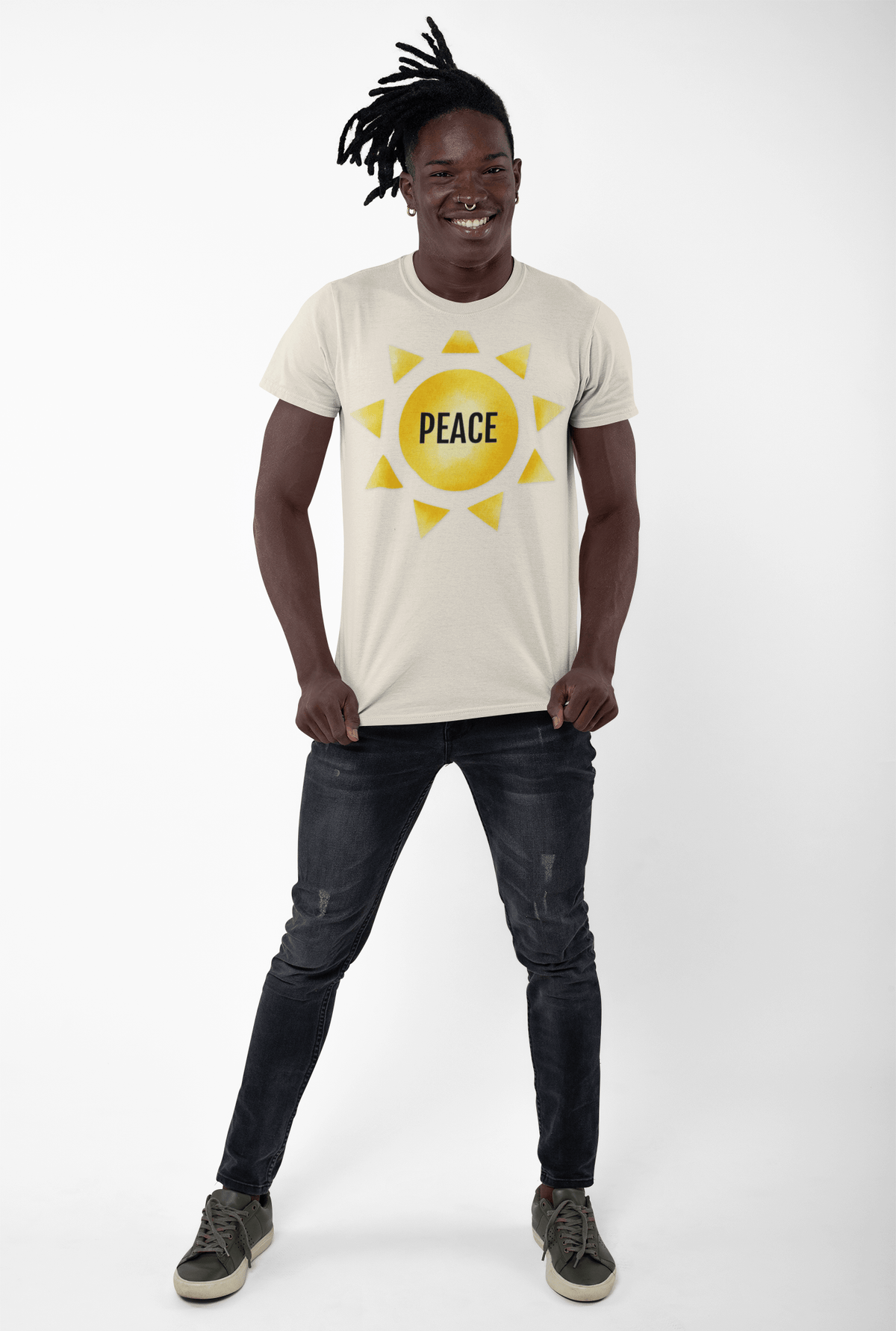 Printify T-Shirt Fruit of the SPirit Sunshine Sun Symbol T-Shirt