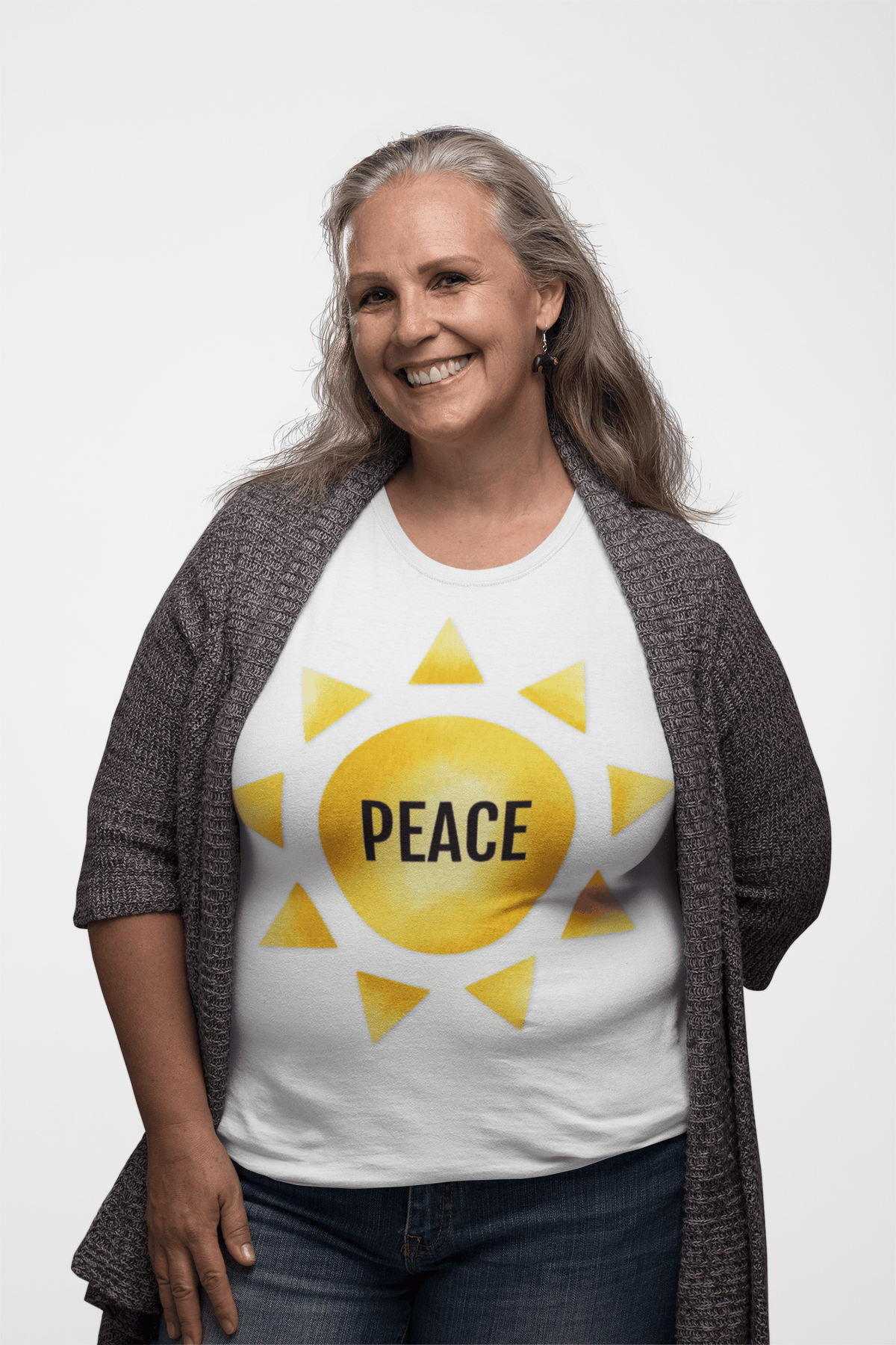Printify T-Shirt Fruit of the SPirit Sunshine Sun Symbol T-Shirt