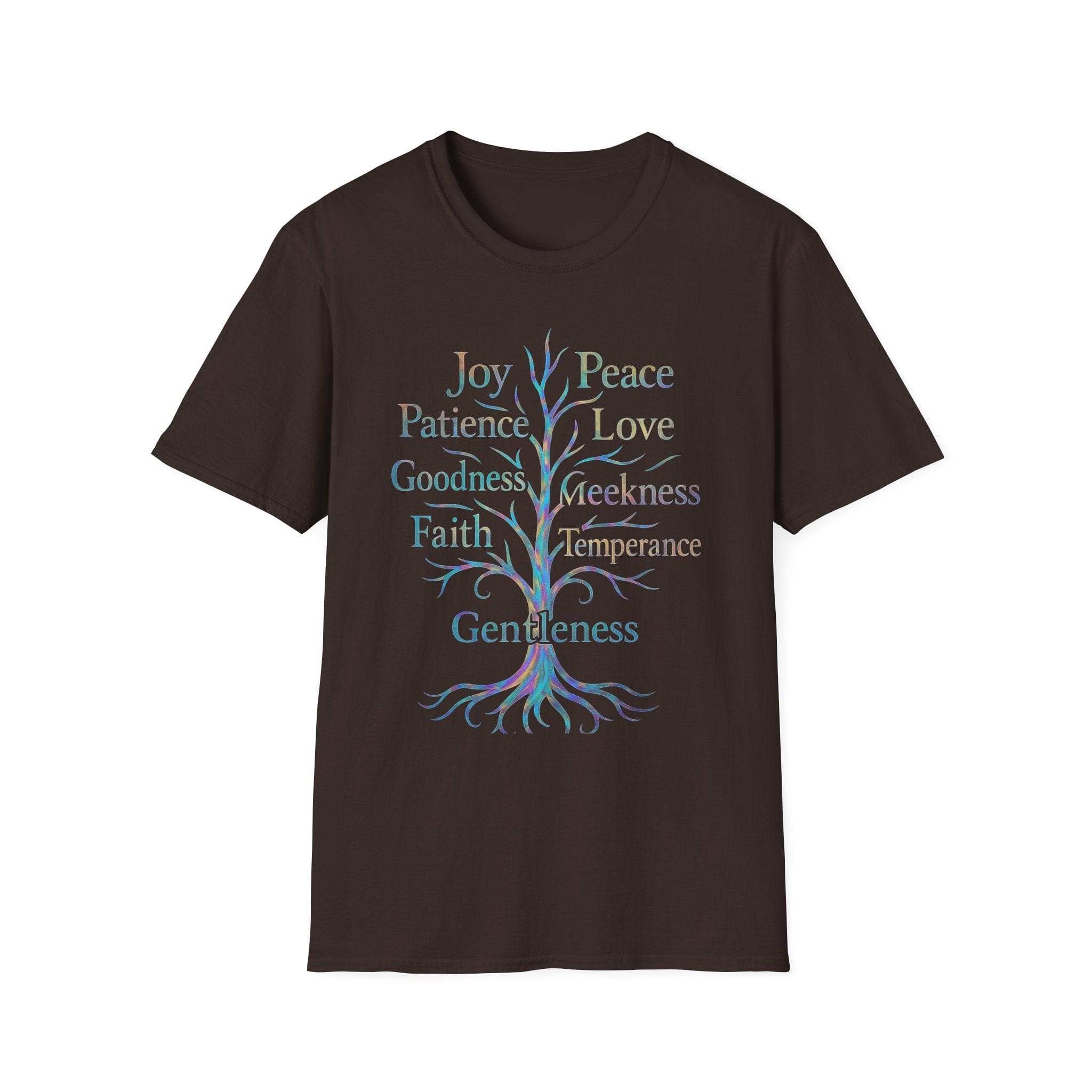 Printify T-Shirt S / Dark Chocolate Unisex Fruits of the Spirit Short Slv. T (L1)