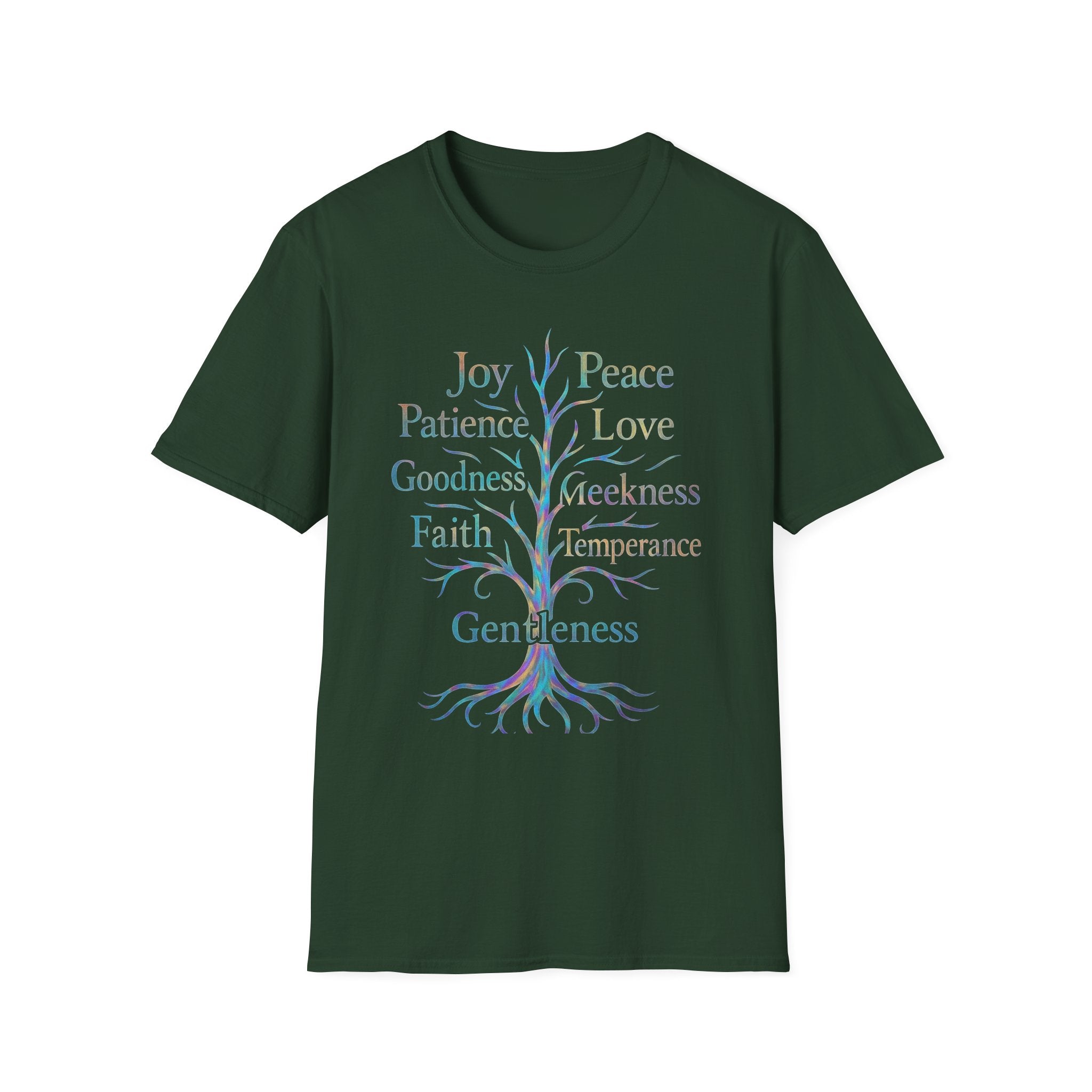 Printify T-Shirt S / Forest Green Unisex Fruits of the Spirit Short Slv. T (L1)