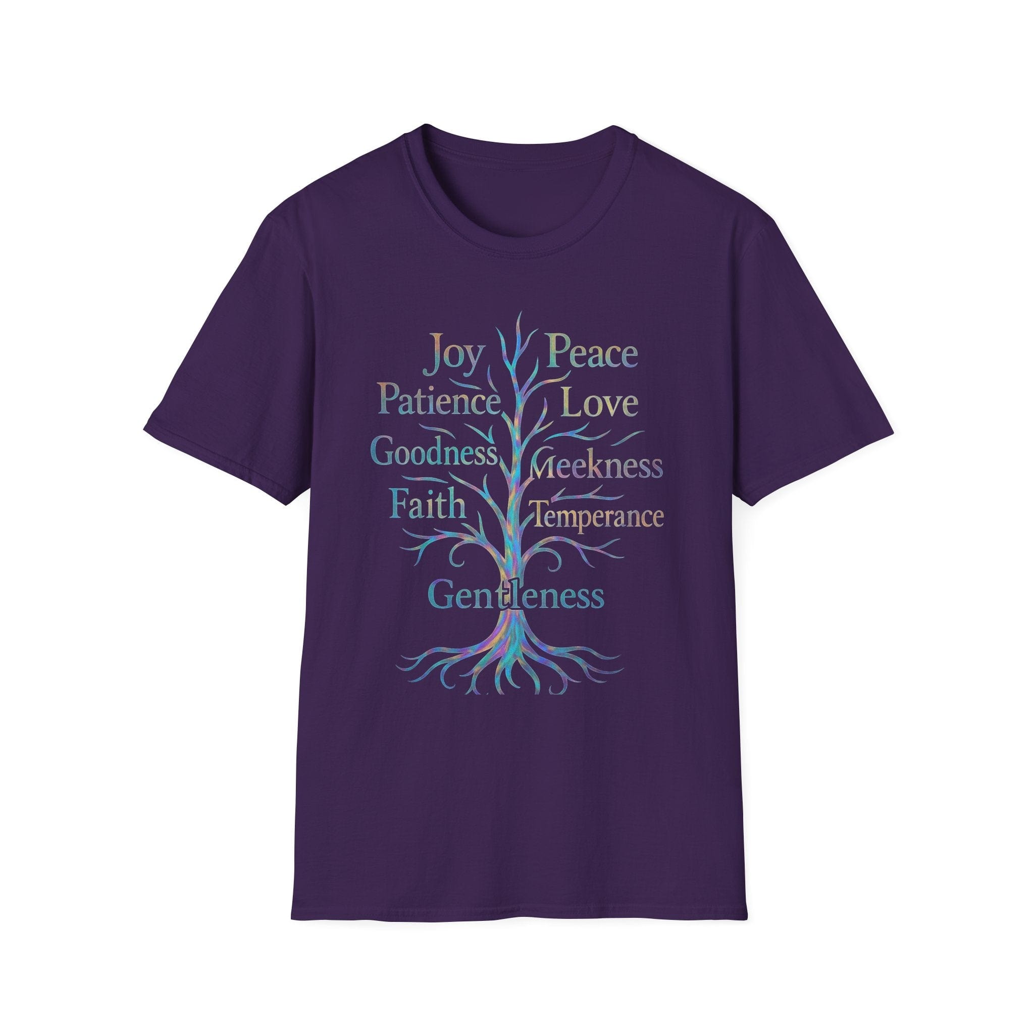 Printify T-Shirt S / Purple Unisex Fruits of the Spirit Short Slv. T (L1)