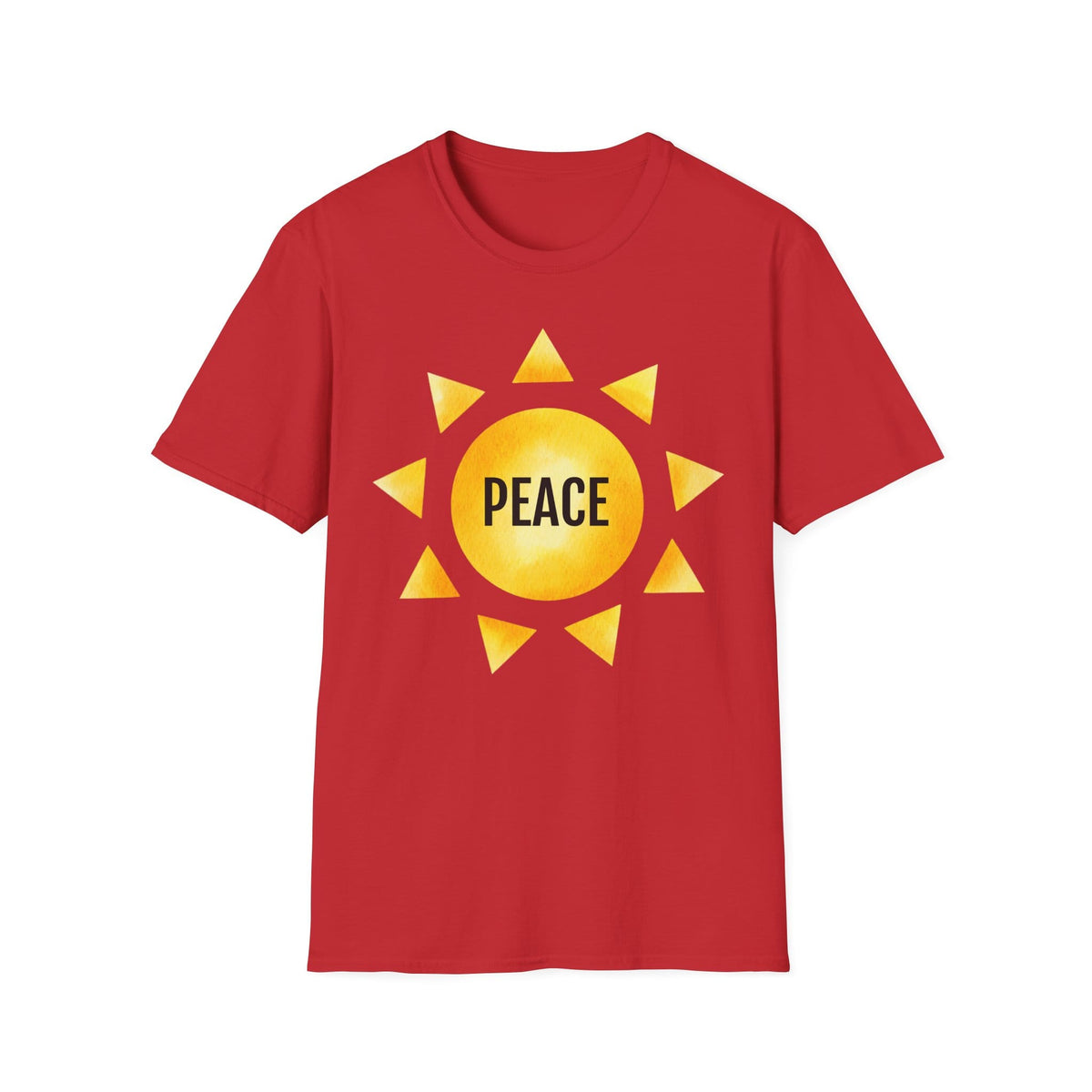 Printify T-Shirt S / Red Fruit of the SPirit Sunshine Sun Symbol T-Shirt