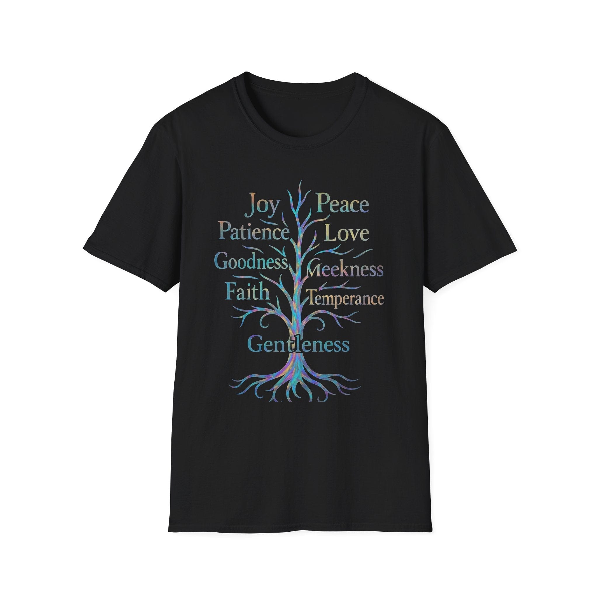 Printify T-Shirt XS / Black Unisex Fruits of the Spirit Short Slv. T (L1)