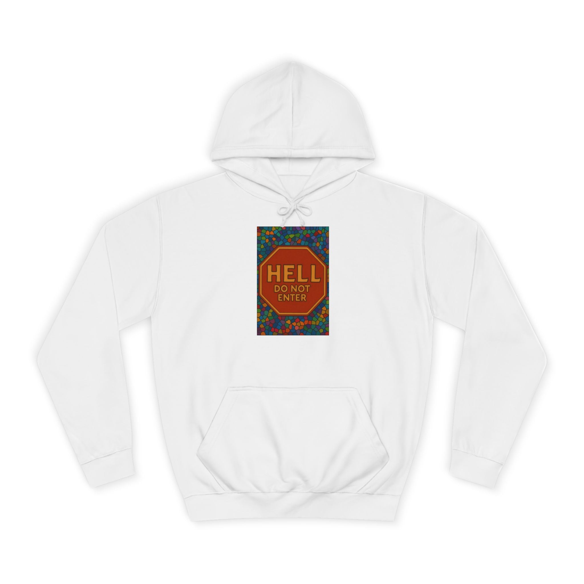 JKFstylez Hoodie Arctic White / S Unisex 'Hell Do Not Enter' Hoodie