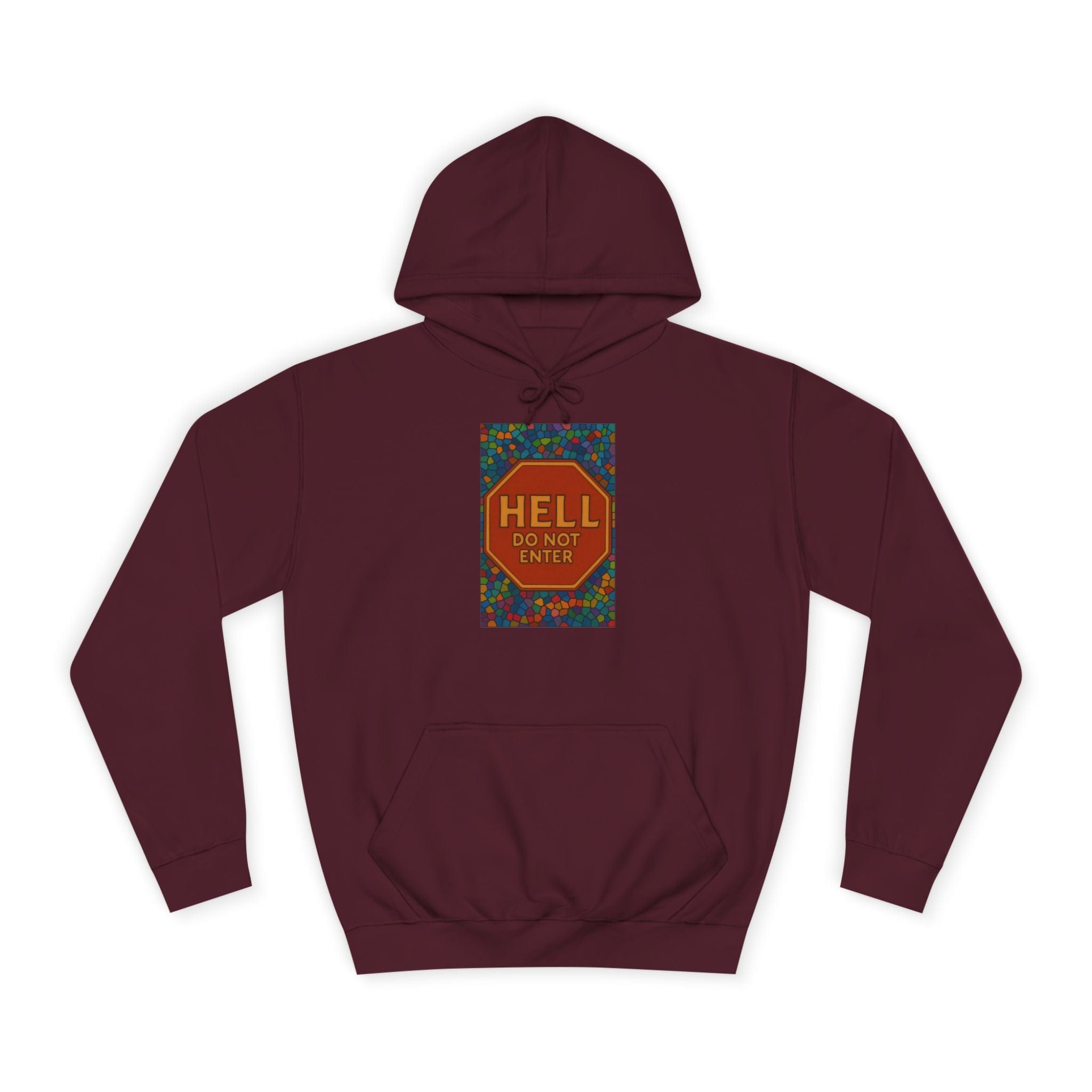 JKFstylez Hoodie Burgundy / S Unisex 'Hell Do Not Enter' Hoodie