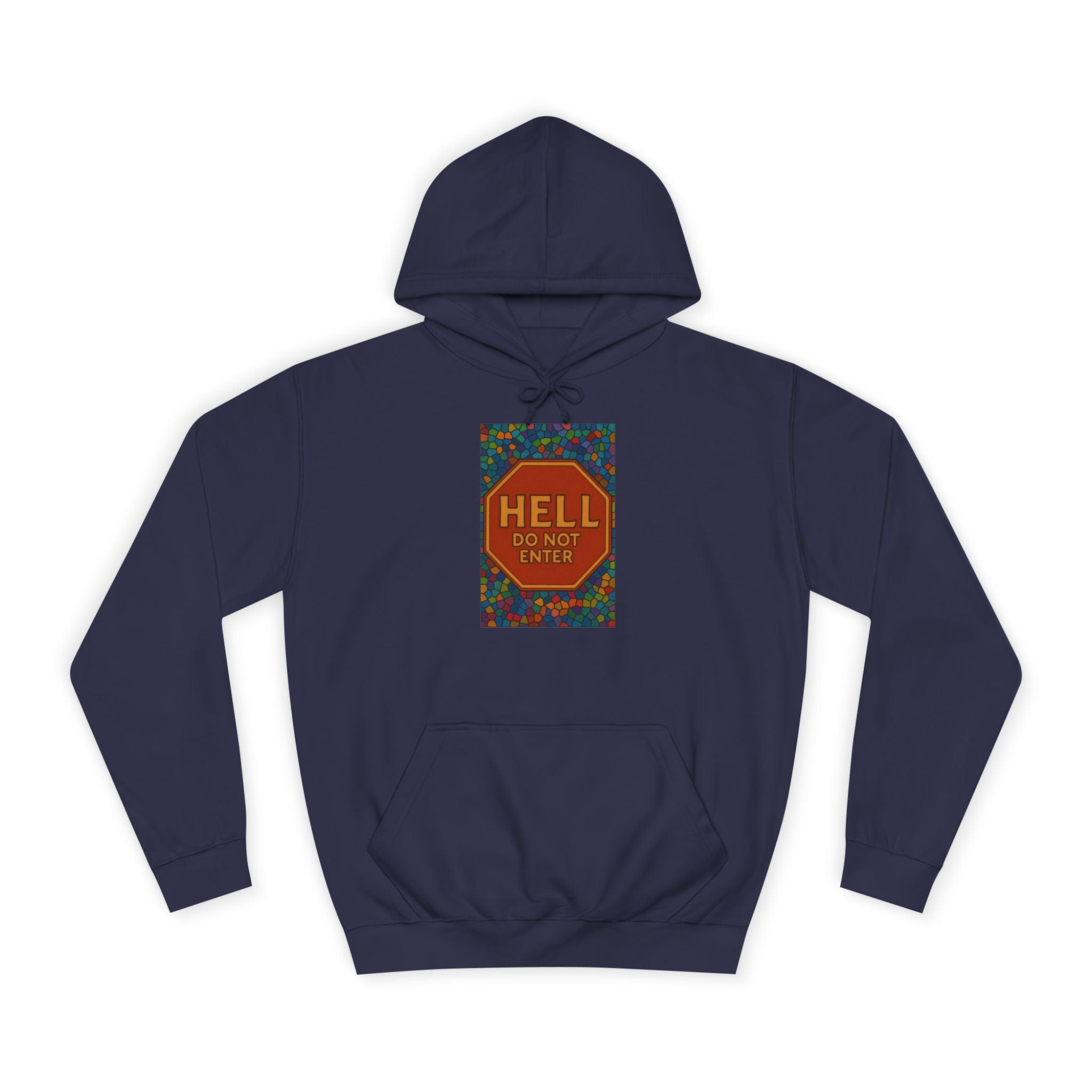 JKFstylez Hoodie Oxford Navy / S Unisex 'Hell Do Not Enter' Hoodie