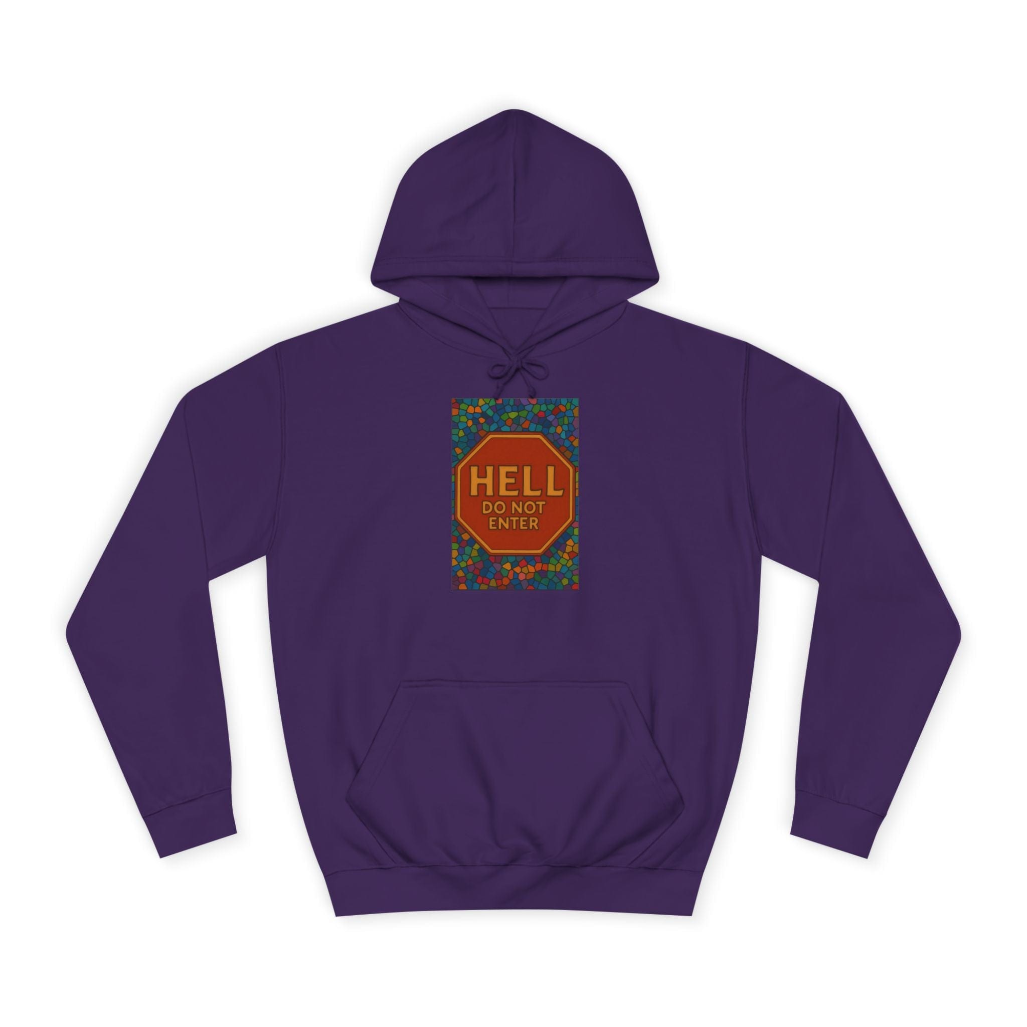 JKFstylez Hoodie Purple / S Unisex 'Hell Do Not Enter' Hoodie