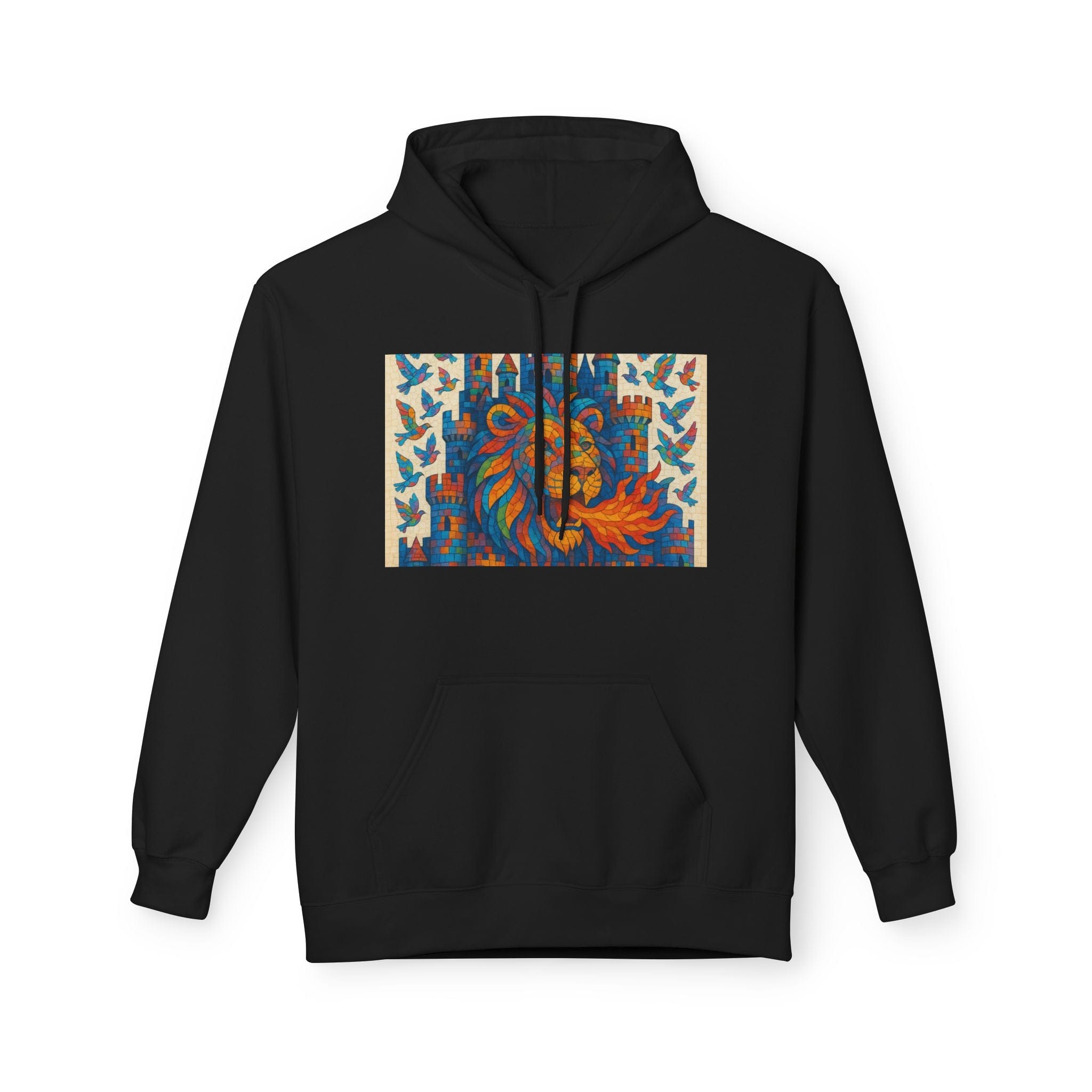 JKFstylez Hoodie S / Black Unisex Lion of Judah Fleece Hoodie