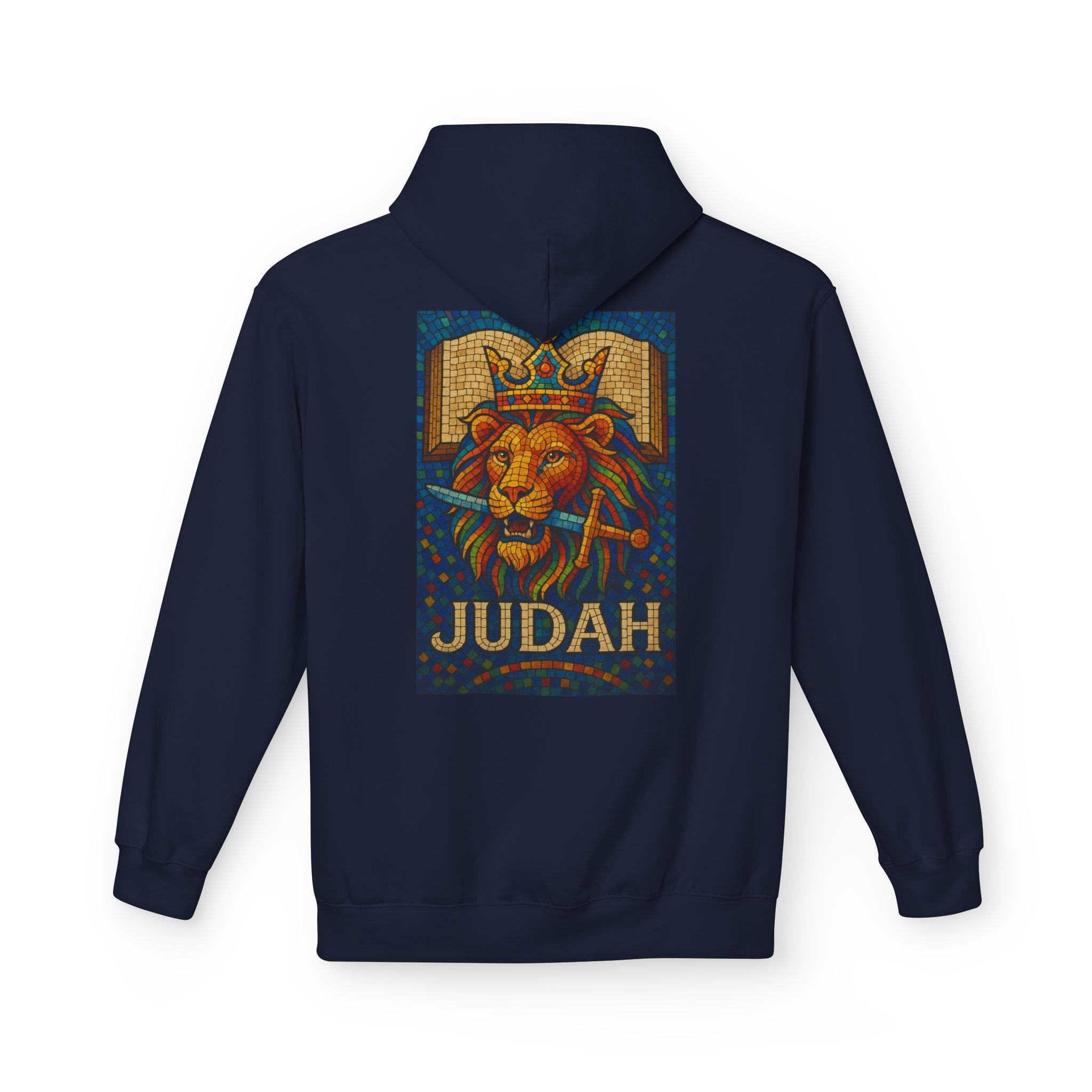 JKFstylez Hoodie S / Navy Unisex Judah Lion Fleece Hoodie