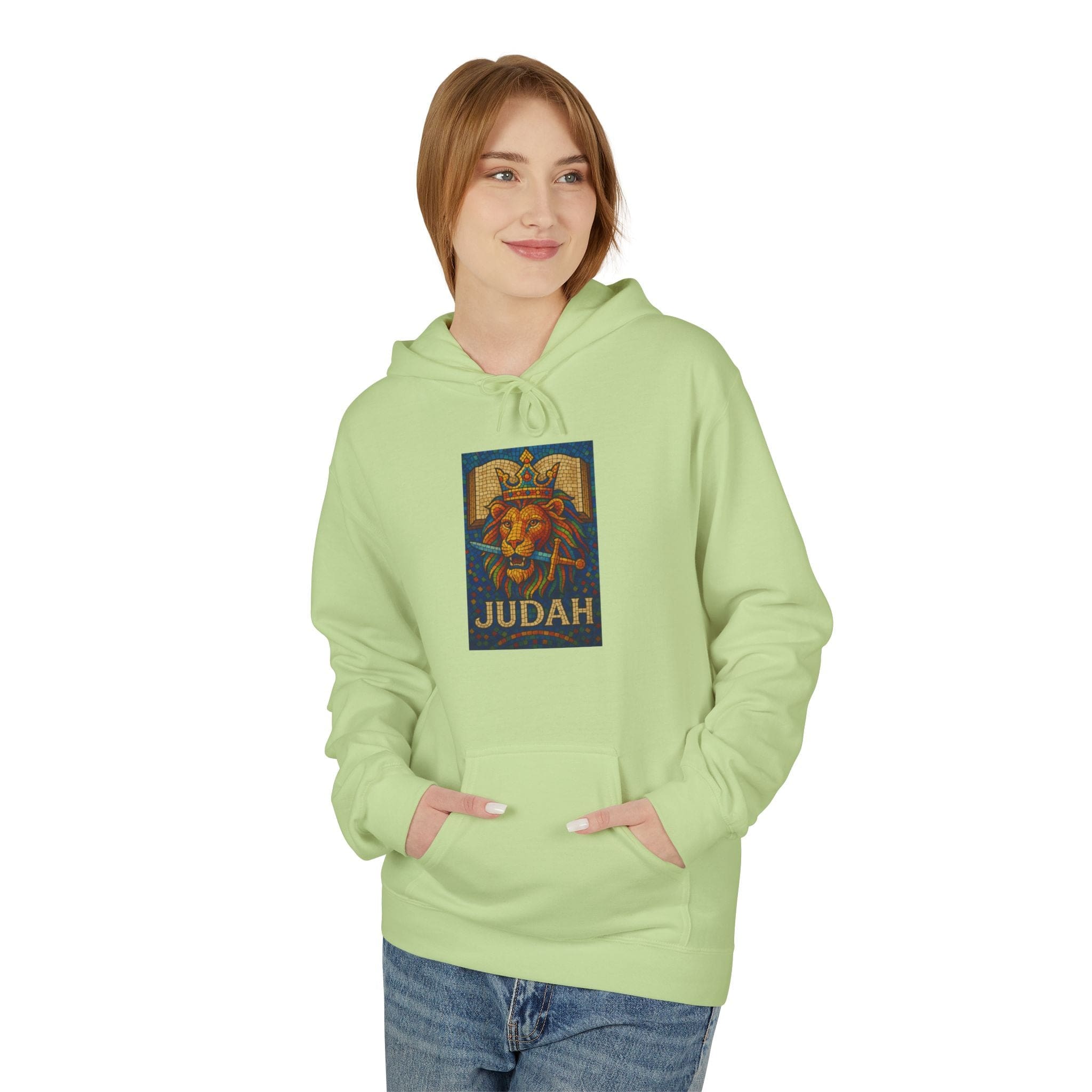 JKFstylez Hoodie S / Pistachio Unisex Judah Lion Fleece Hoodie