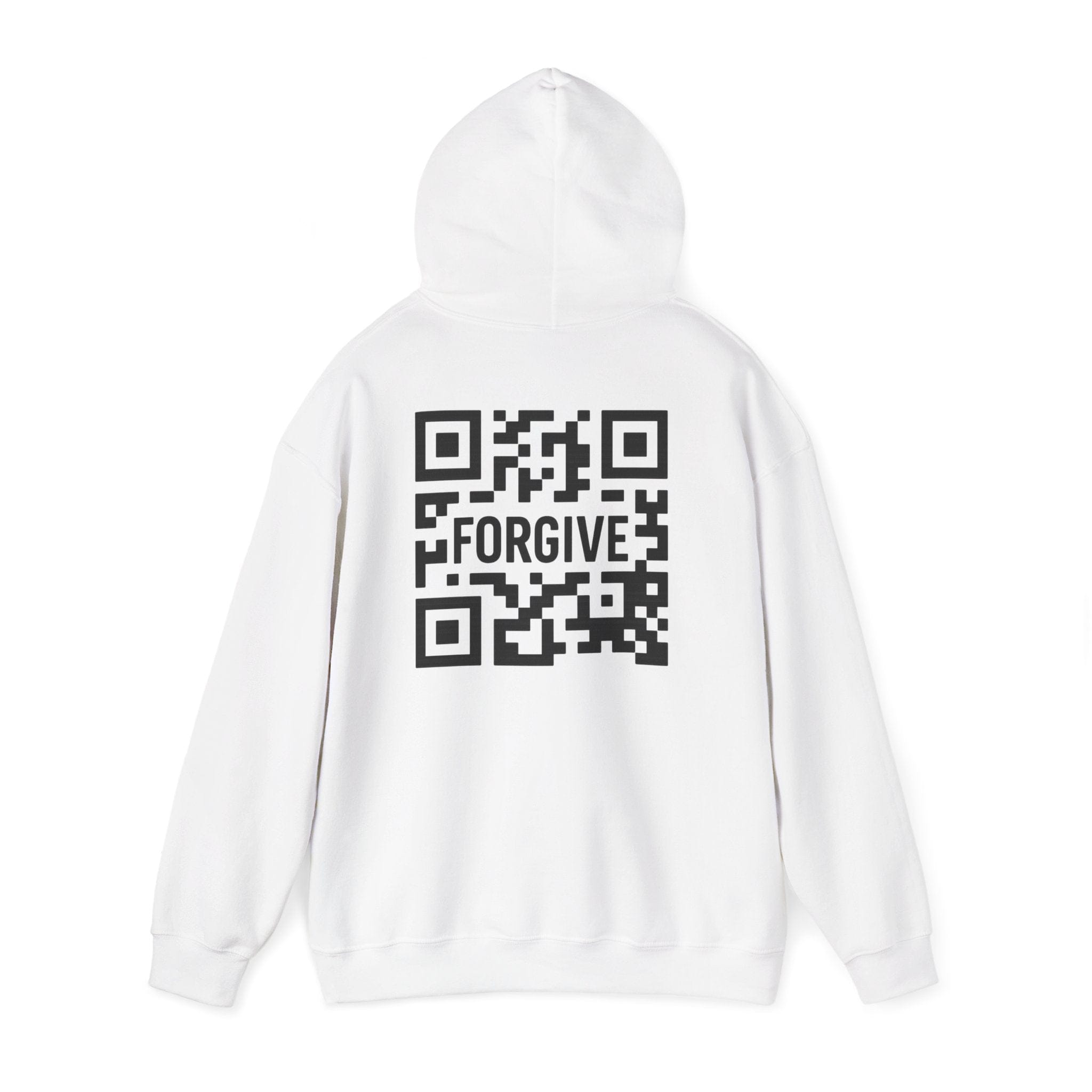 JKFstylez Hoodie S / White Forgive QR Code Unisex Hoodie TRS
