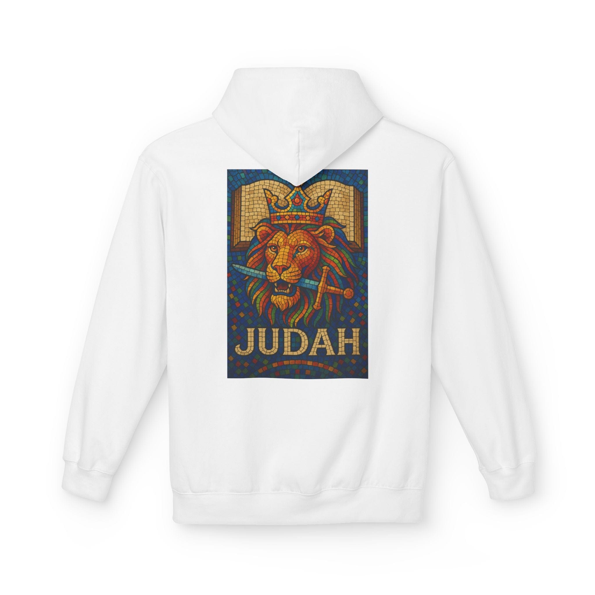 JKFstylez Hoodie S / White Unisex Judah Lion Fleece Hoodie