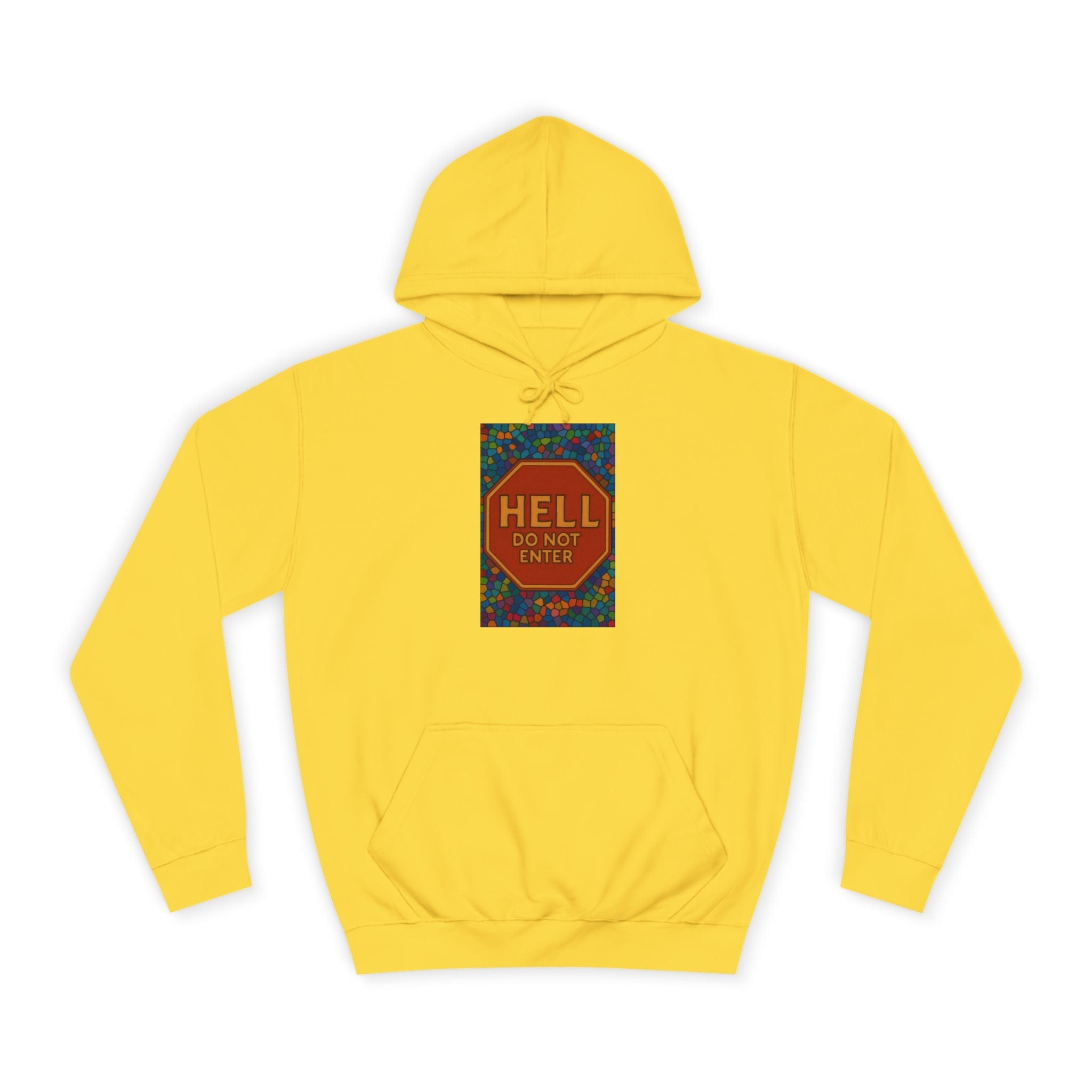 JKFstylez Hoodie Sun Yellow / S Unisex 'Hell Do Not Enter' Hoodie