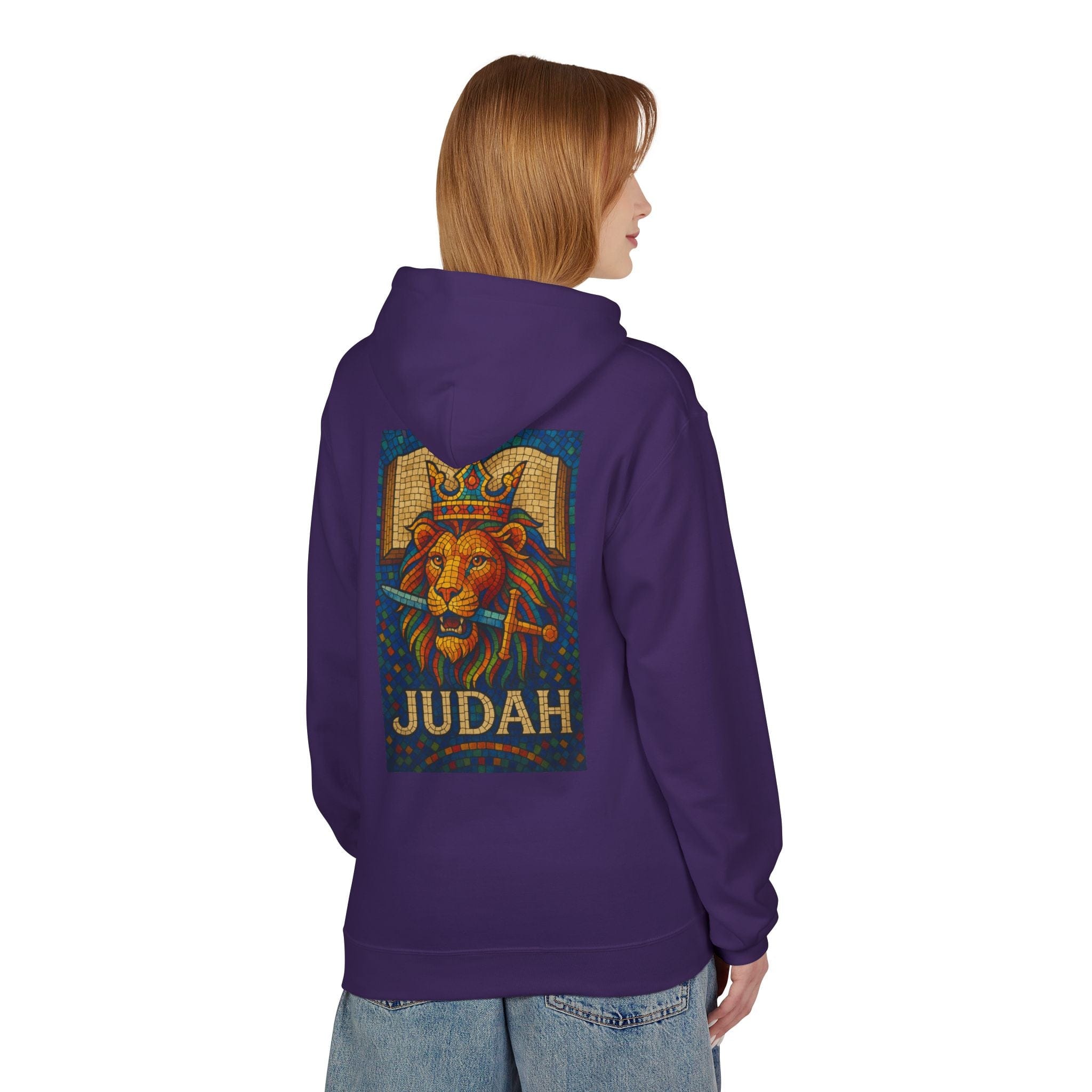 JKFstylez Hoodie Unisex Judah Lion Fleece Hoodie