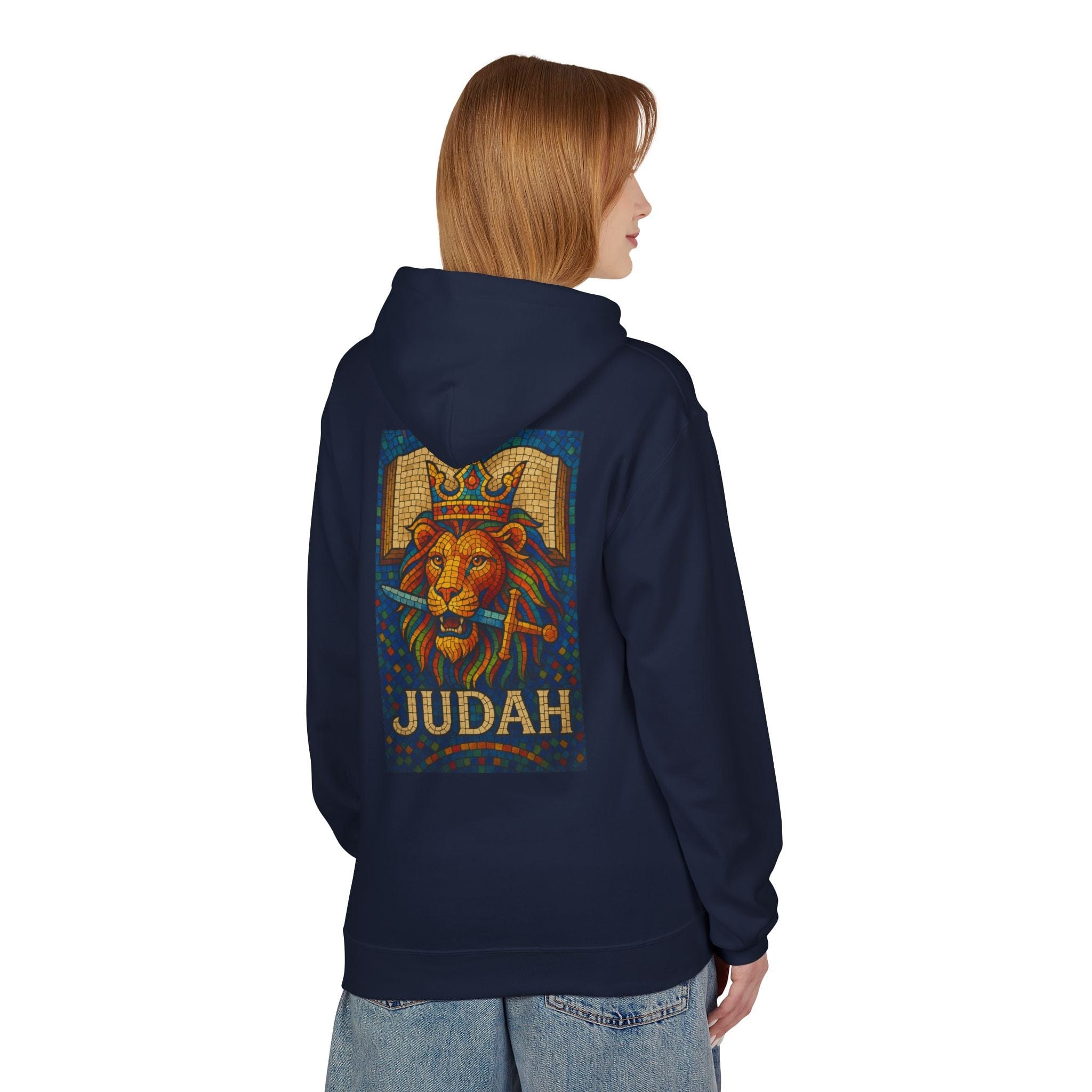 JKFstylez Hoodie Unisex Judah Lion Fleece Hoodie