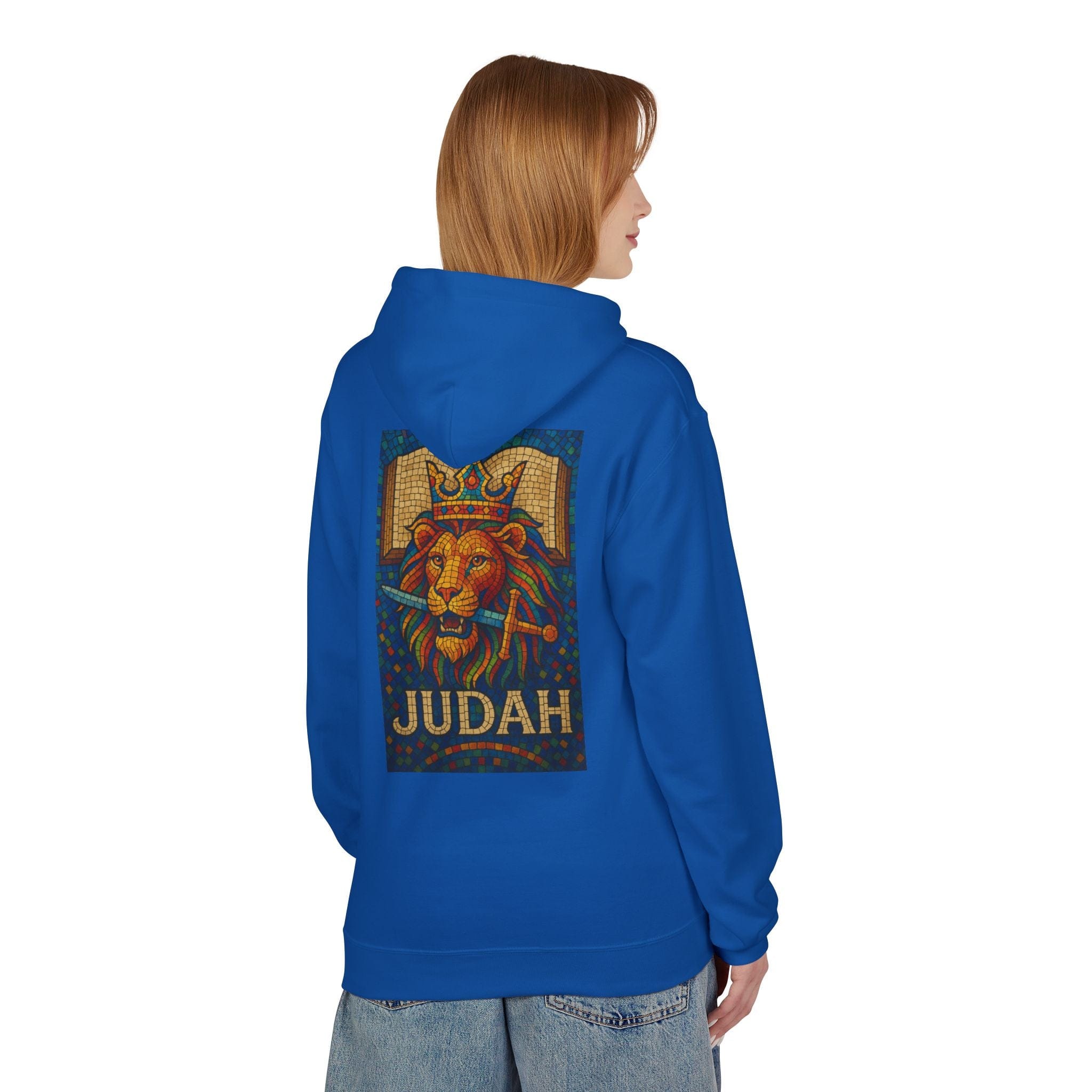 JKFstylez Hoodie Unisex Judah Lion Fleece Hoodie