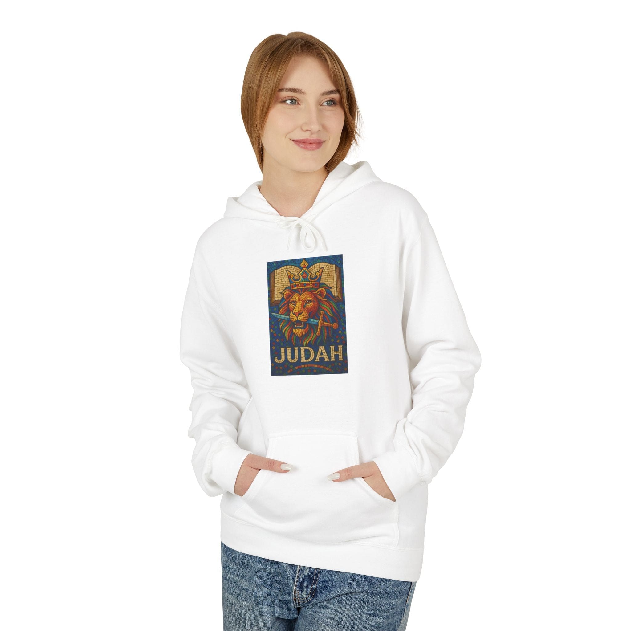 JKFstylez Hoodie Unisex Judah Lion Fleece Hoodie