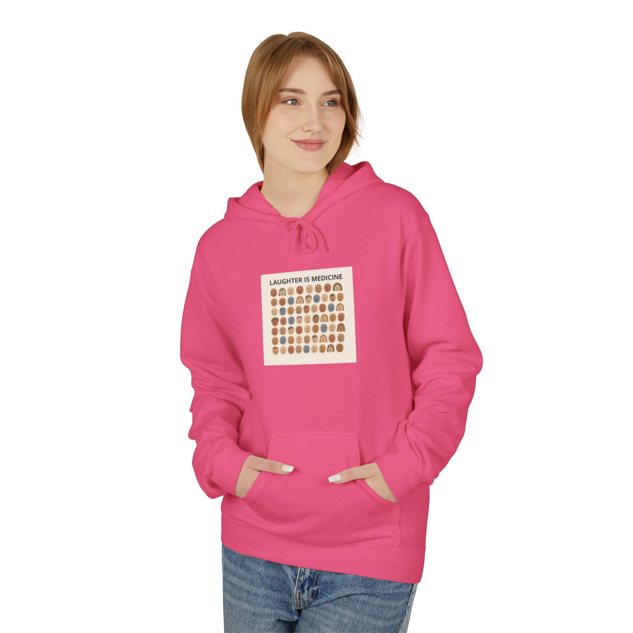 JKFstylez Hoodie Unisex Laughter is Medicine Hoodie
