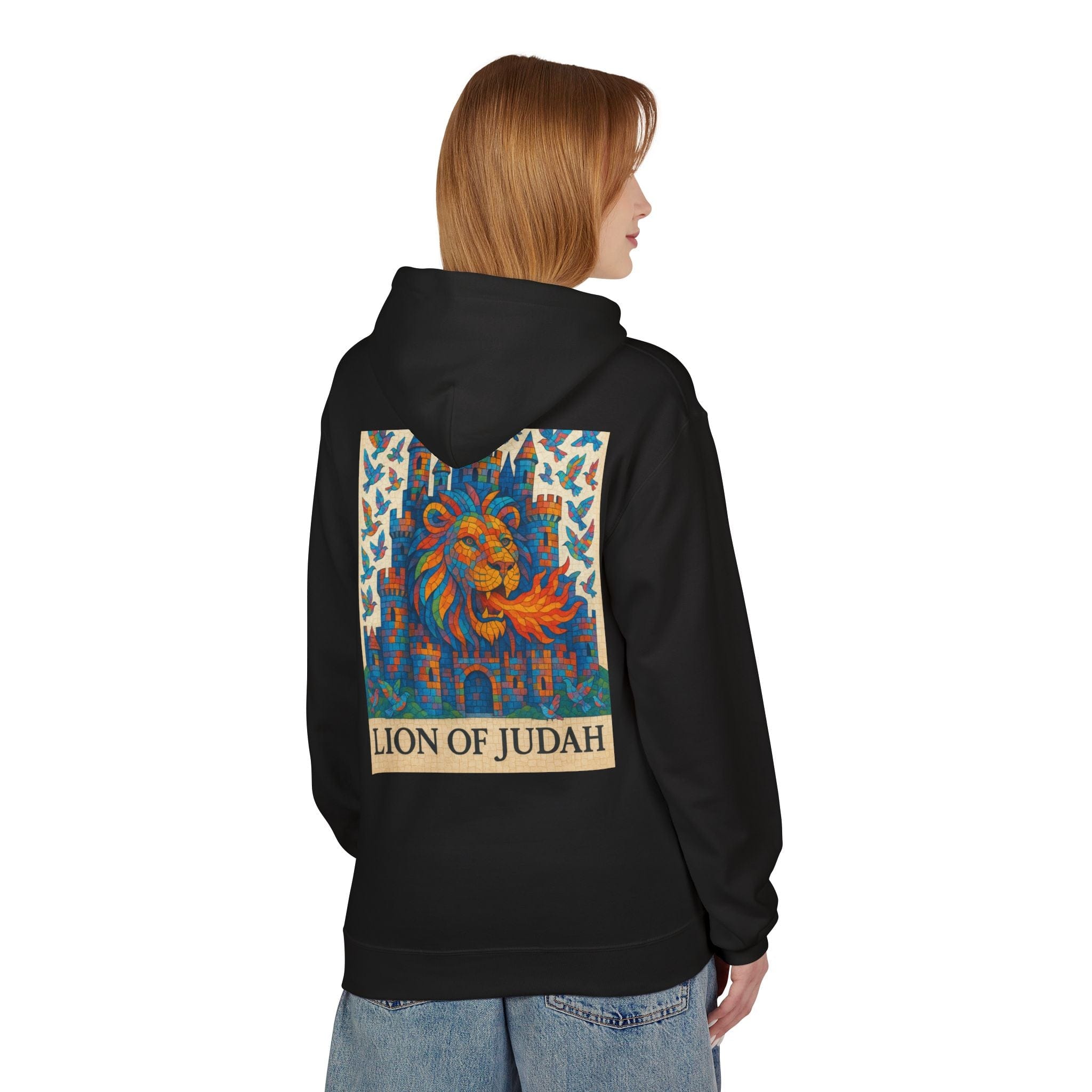 JKFstylez Hoodie Unisex Lion of Judah Fleece Hoodie