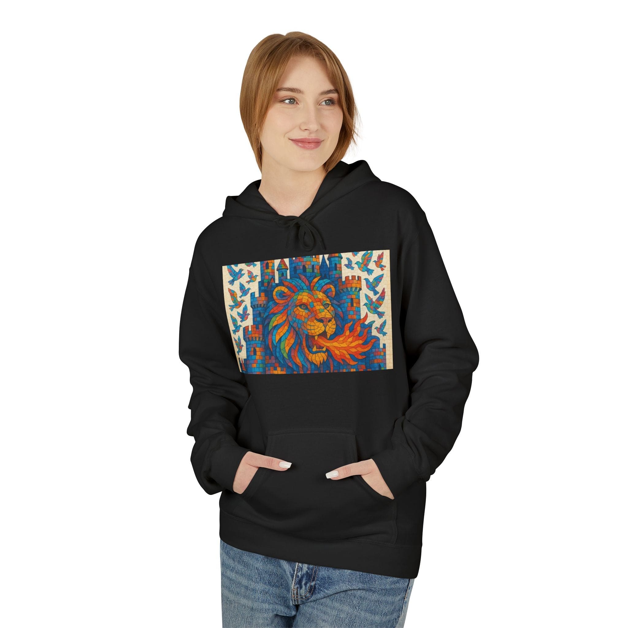 JKFstylez Hoodie Unisex Lion of Judah Fleece Hoodie