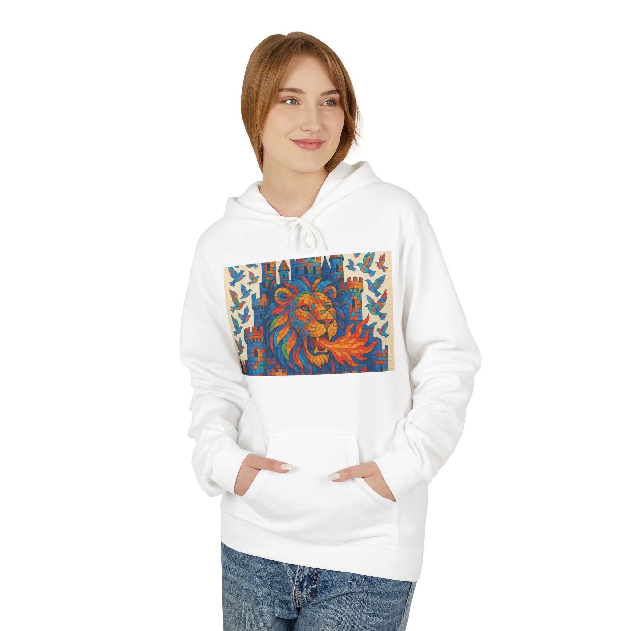 JKFstylez Hoodie Unisex Lion of Judah Fleece Hoodie