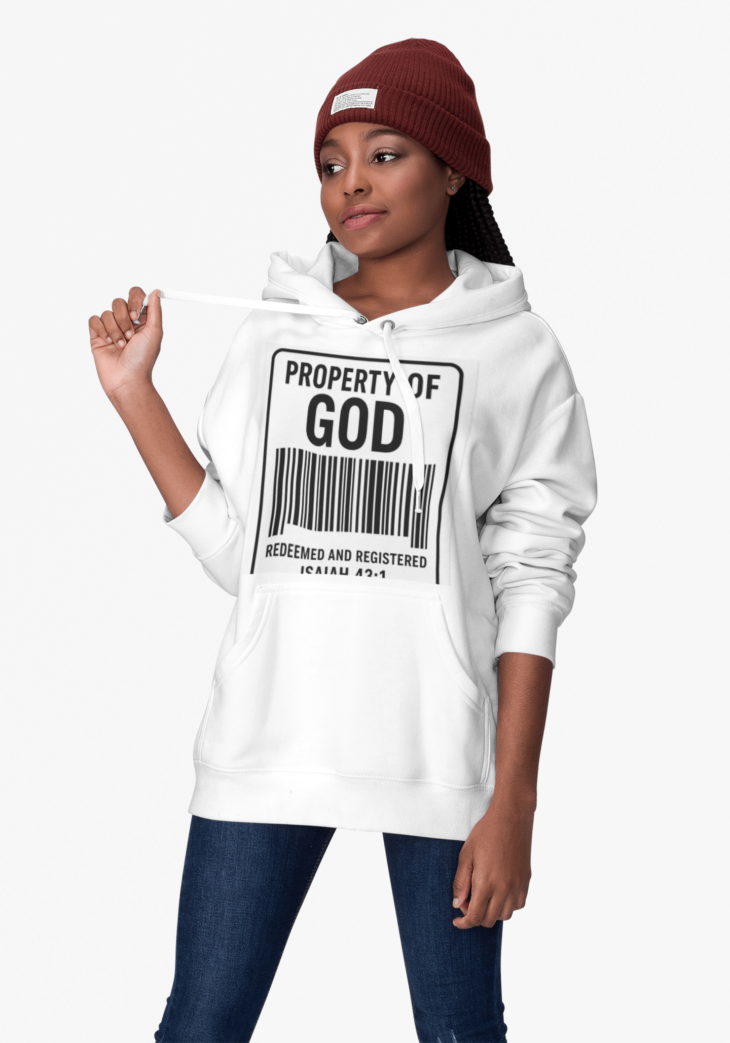 JKFstylez Hoodie Unisex Property of God Hoodie, Unisex