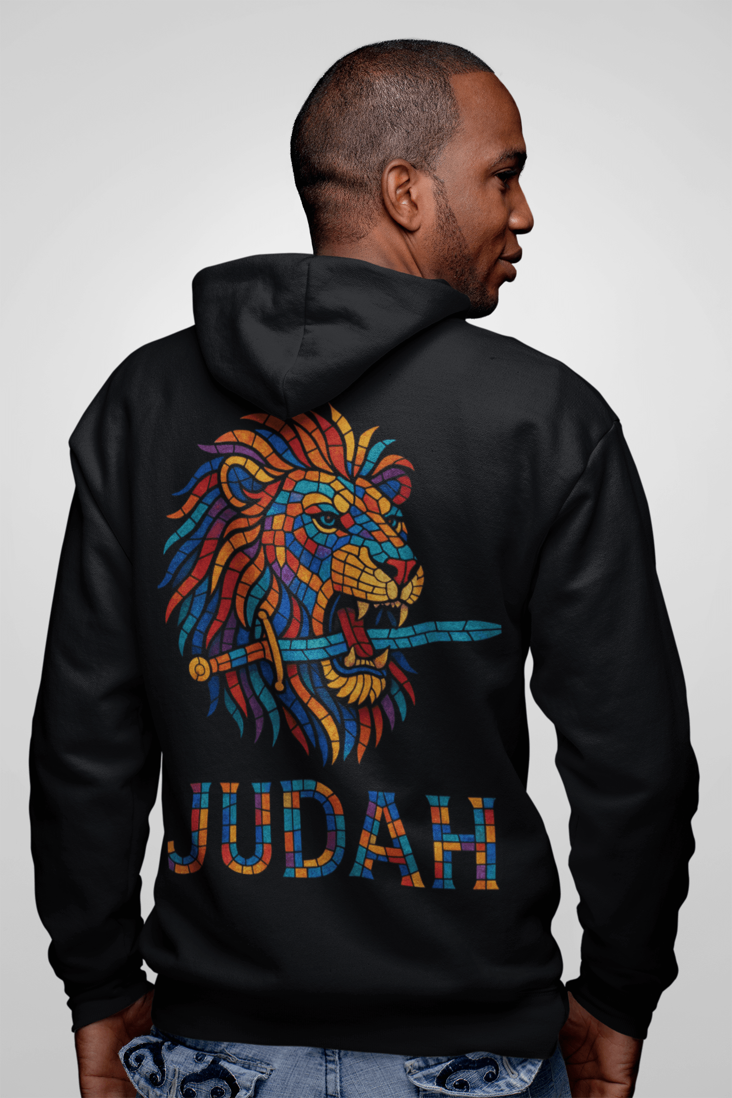 JKFstylez Hoodie Unisex Vibrant Lion Design Hoodie: