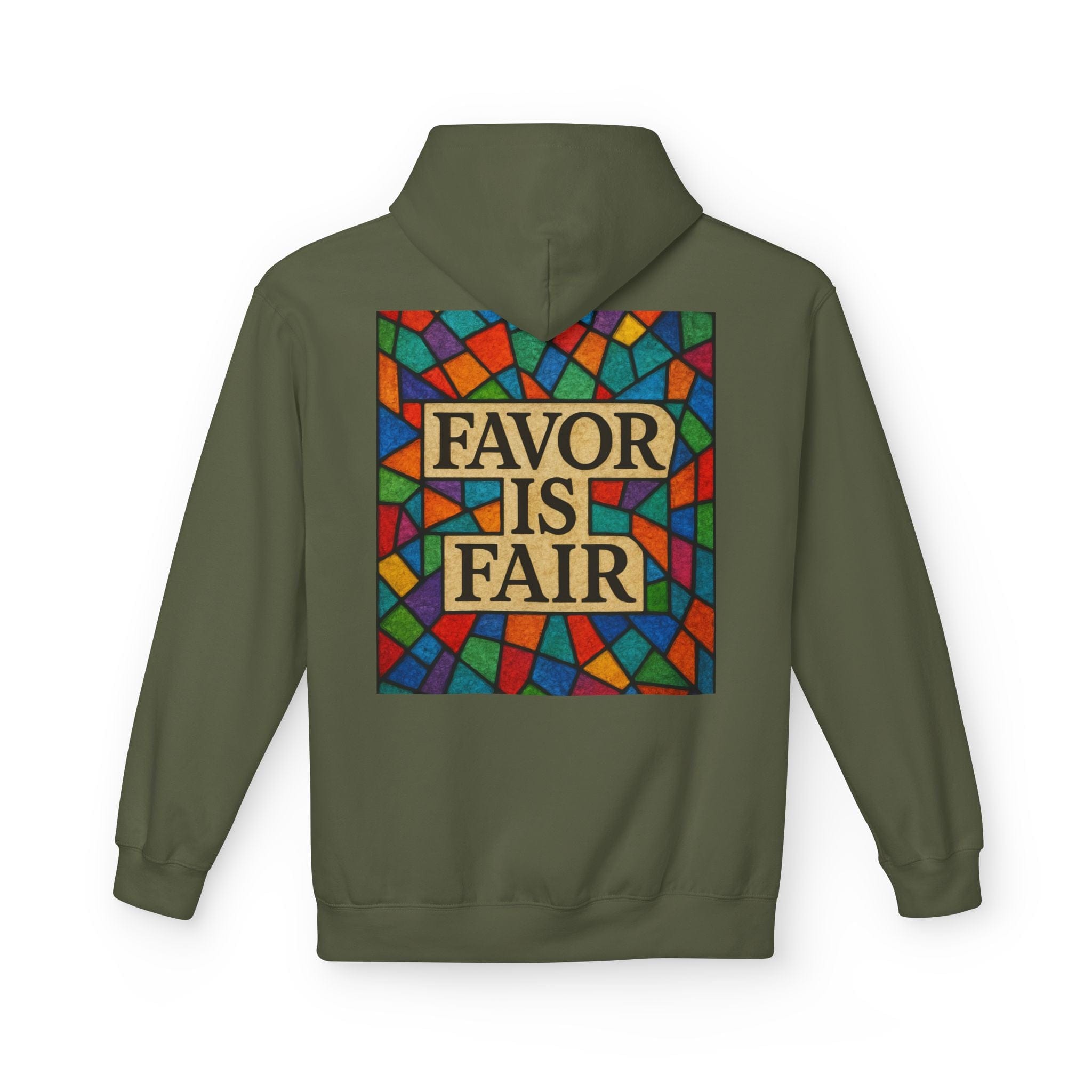 JKFstylez Hoodie United Stained Glass Favor Is Fair Hoodie, Unisex Fashion Sweatshirt