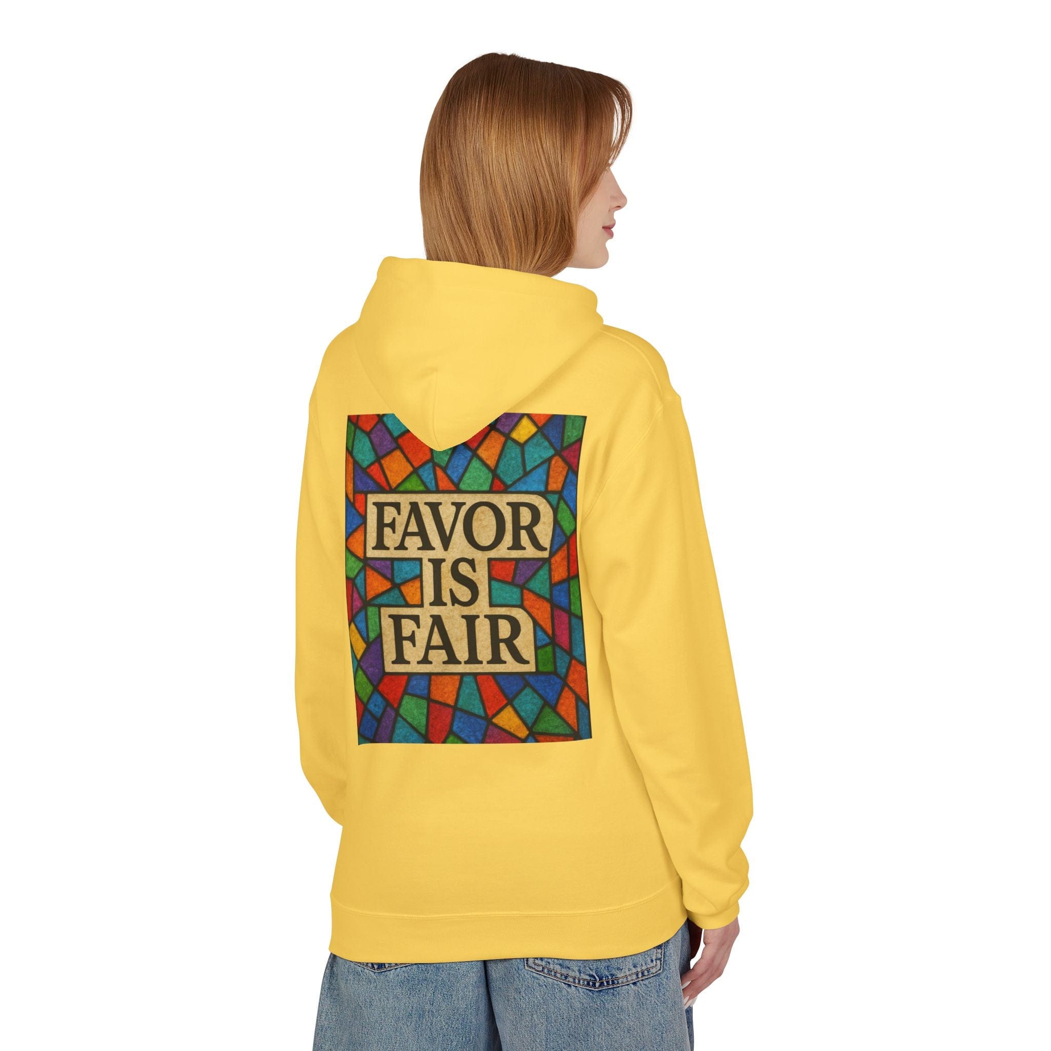 JKFstylez Hoodie United Stained Glass Favor Is Fair Hoodie, Unisex Fashion Sweatshirt