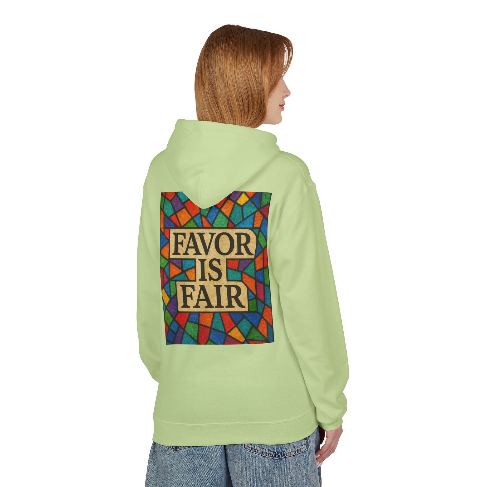 JKFstylez Hoodie United Stained Glass Favor Is Fair Hoodie, Unisex Fashion Sweatshirt
