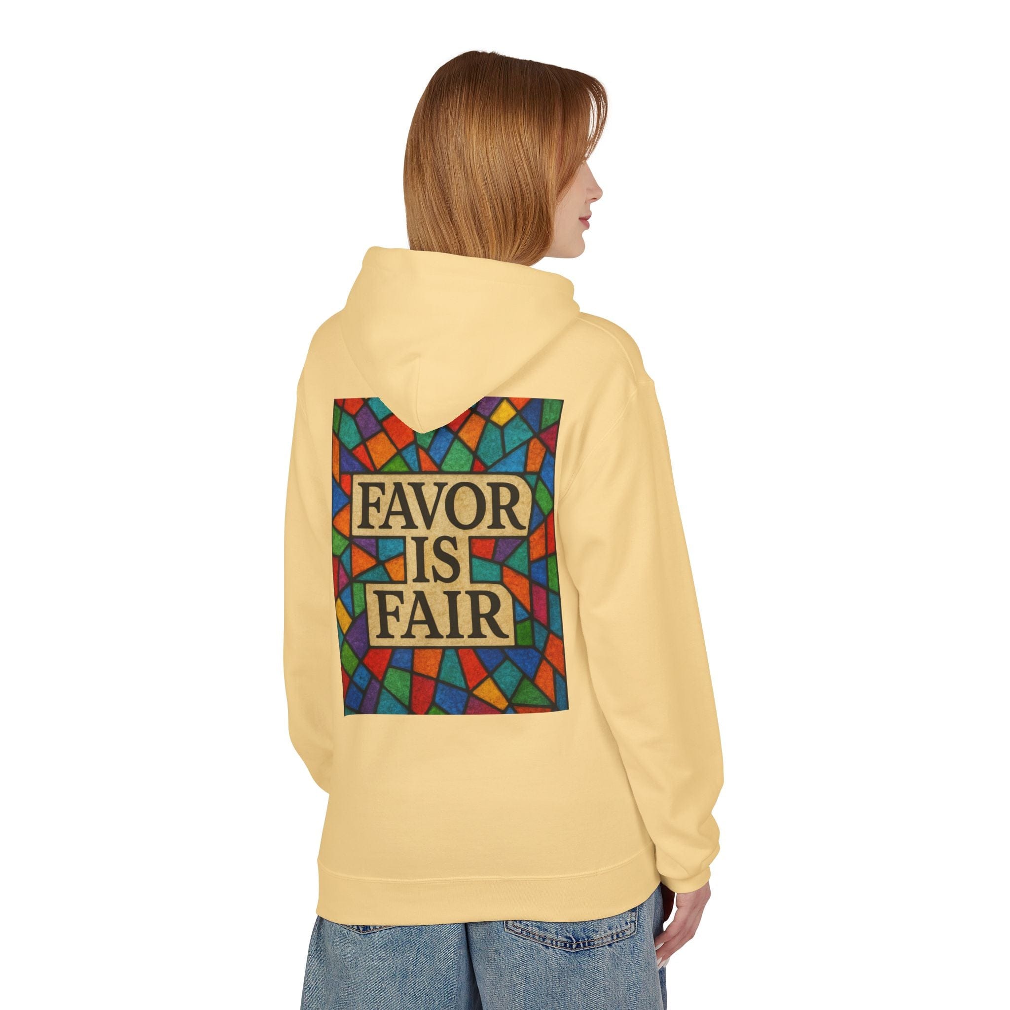 JKFstylez Hoodie United Stained Glass Favor Is Fair Hoodie, Unisex Fashion Sweatshirt
