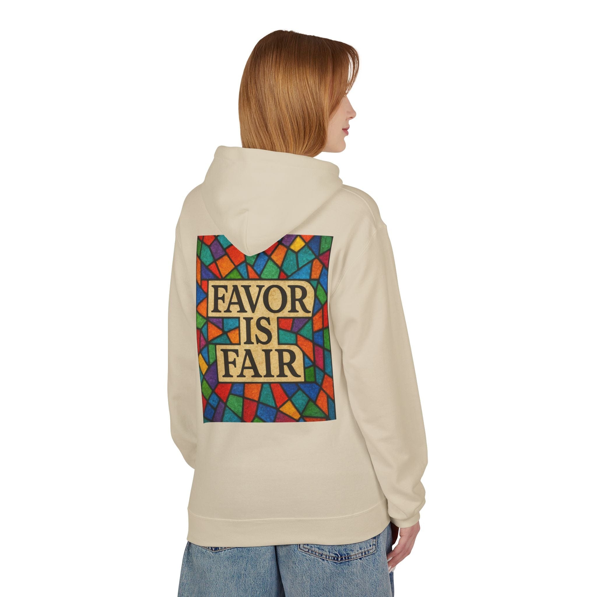 JKFstylez Hoodie United Stained Glass Favor Is Fair Hoodie, Unisex Fashion Sweatshirt