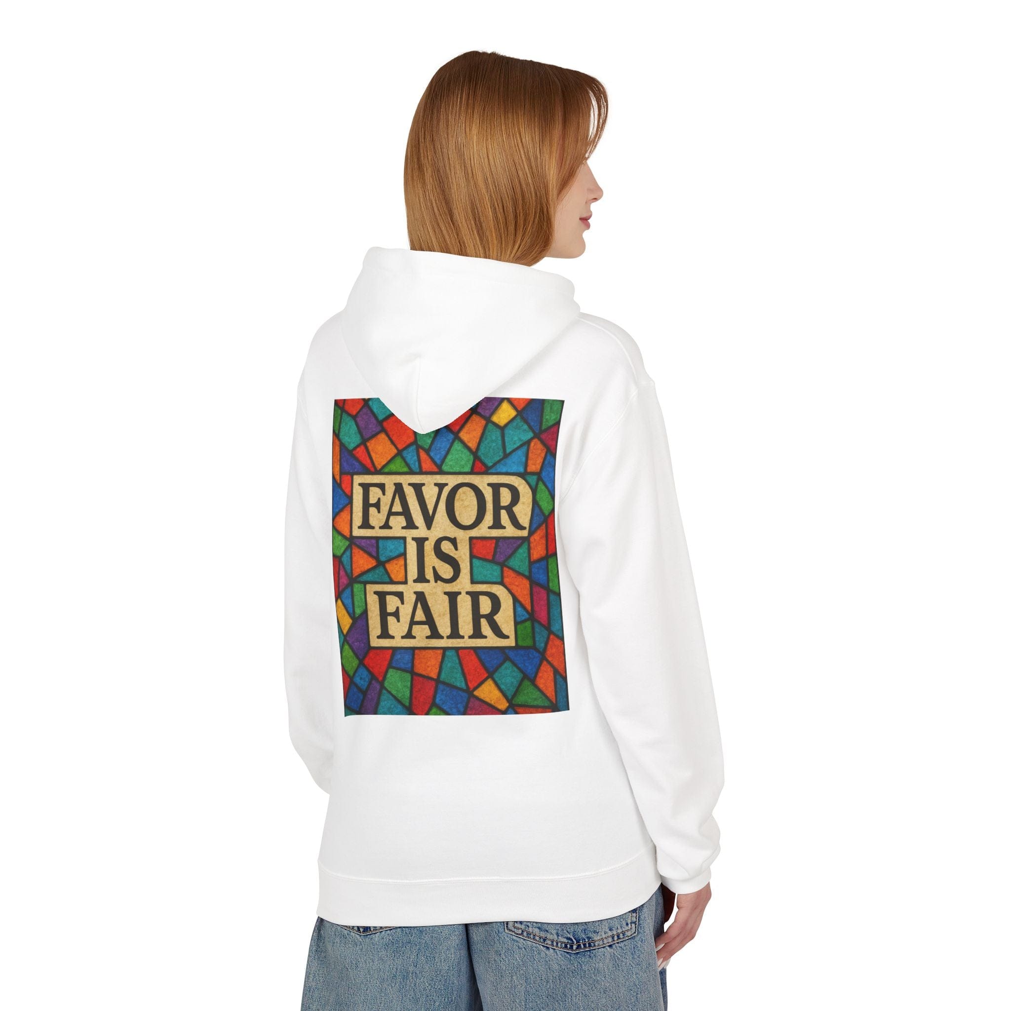 JKFstylez Hoodie United Stained Glass Favor Is Fair Hoodie, Unisex Fashion Sweatshirt