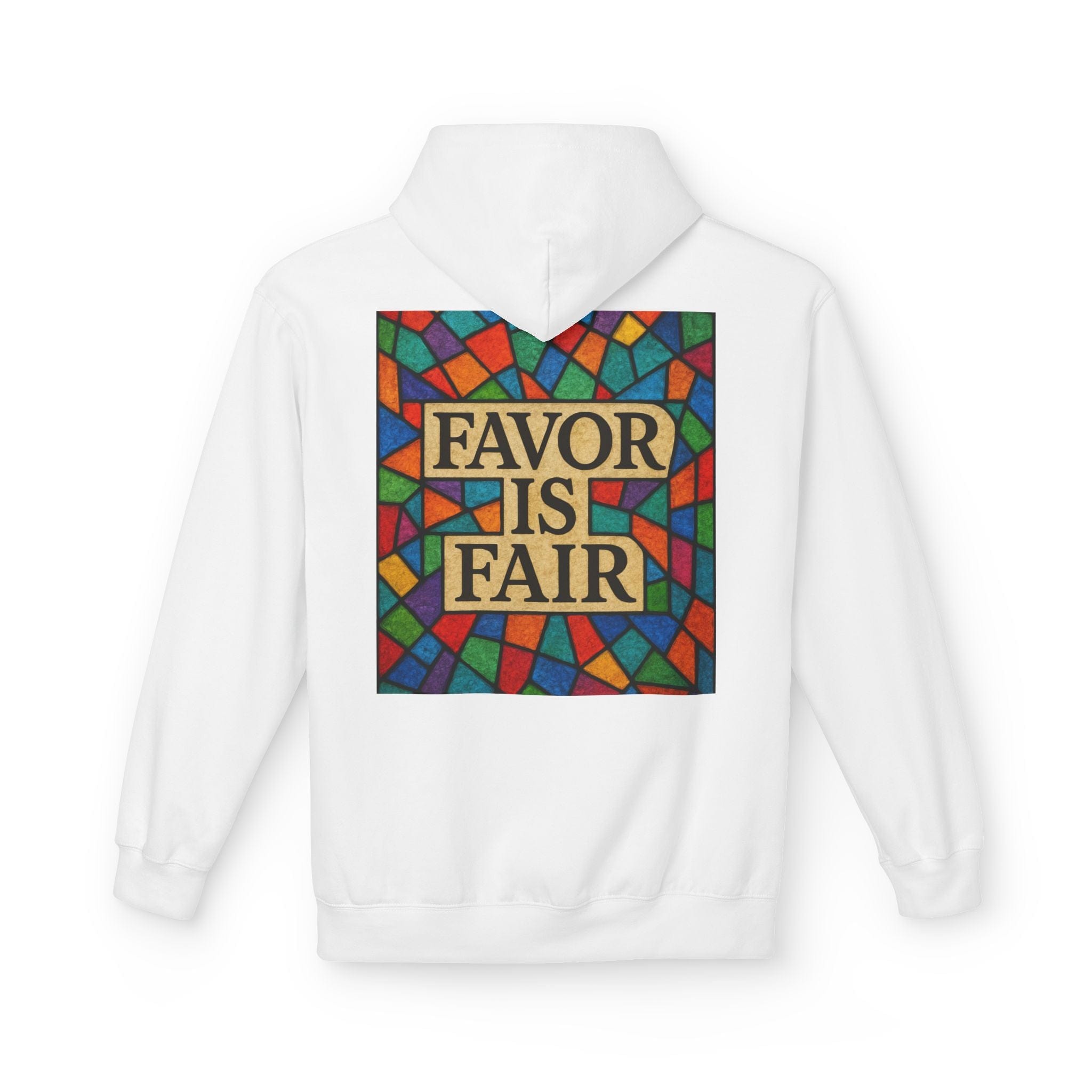 JKFstylez Hoodie United Stained Glass Favor Is Fair Hoodie, Unisex Fashion Sweatshirt