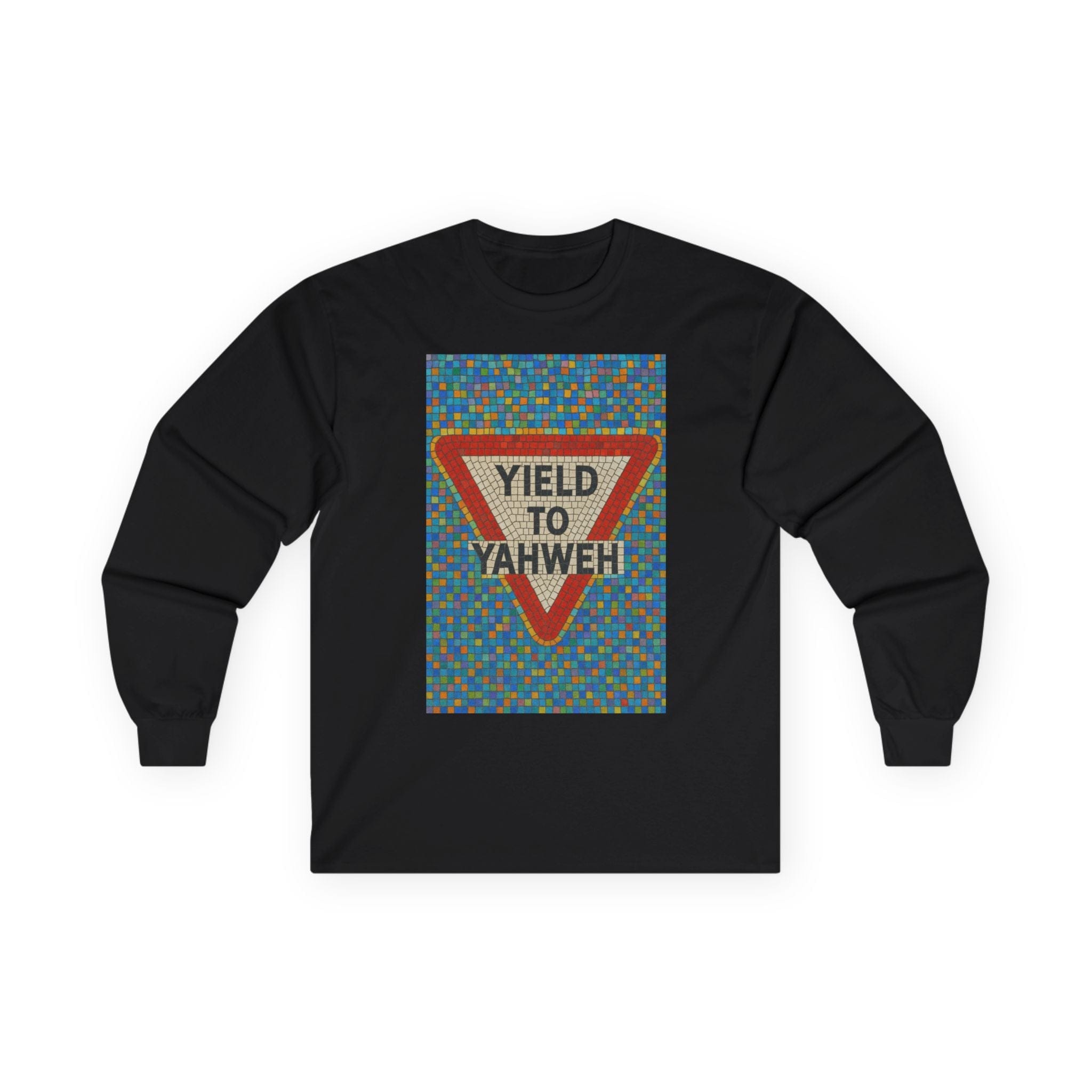 JKFstylez Long-sleeve Black / S Unisex Long Sleeve Tee, Yield to Yahweh T-Shirt, Faith-Based Apparel