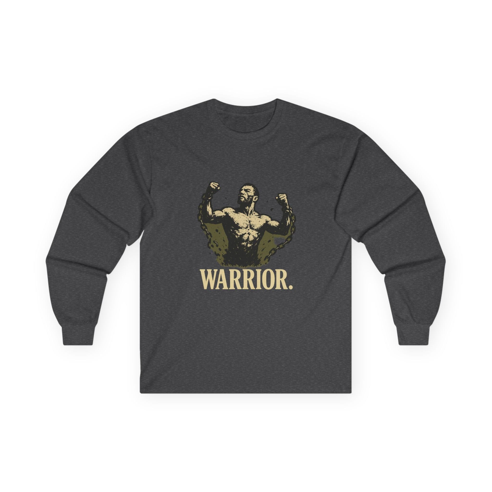 JKFstylez Long-sleeve Dark Heather / S Warrior Unisex Long Sleeve T-shirt