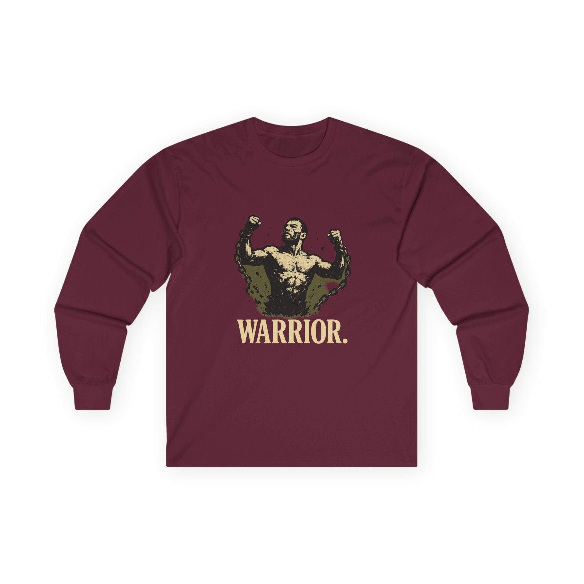 JKFstylez Long-sleeve Maroon / S Warrior Unisex Long Sleeve T-shirt