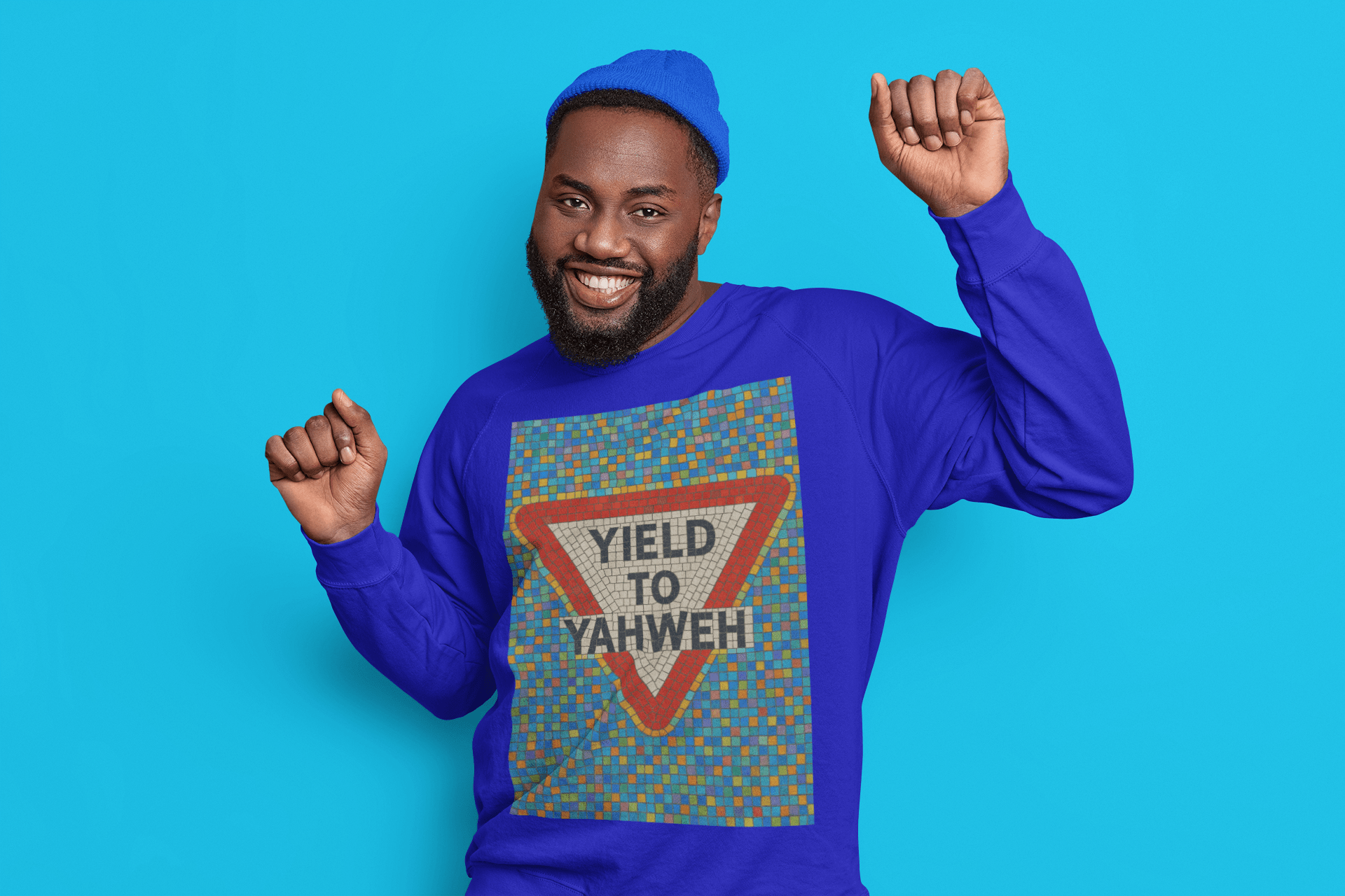 JKFstylez Long-sleeve Unisex Long Sleeve Tee, Yield to Yahweh T-Shirt, Faith-Based Apparel