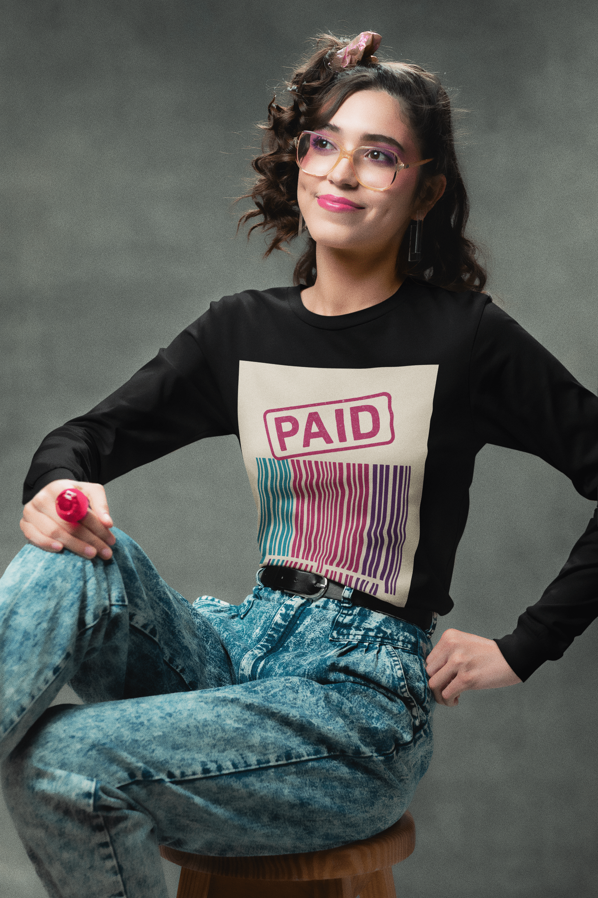 JKFstylez Long-sleeve Unisex Paid By the Blood Long Sleeve T