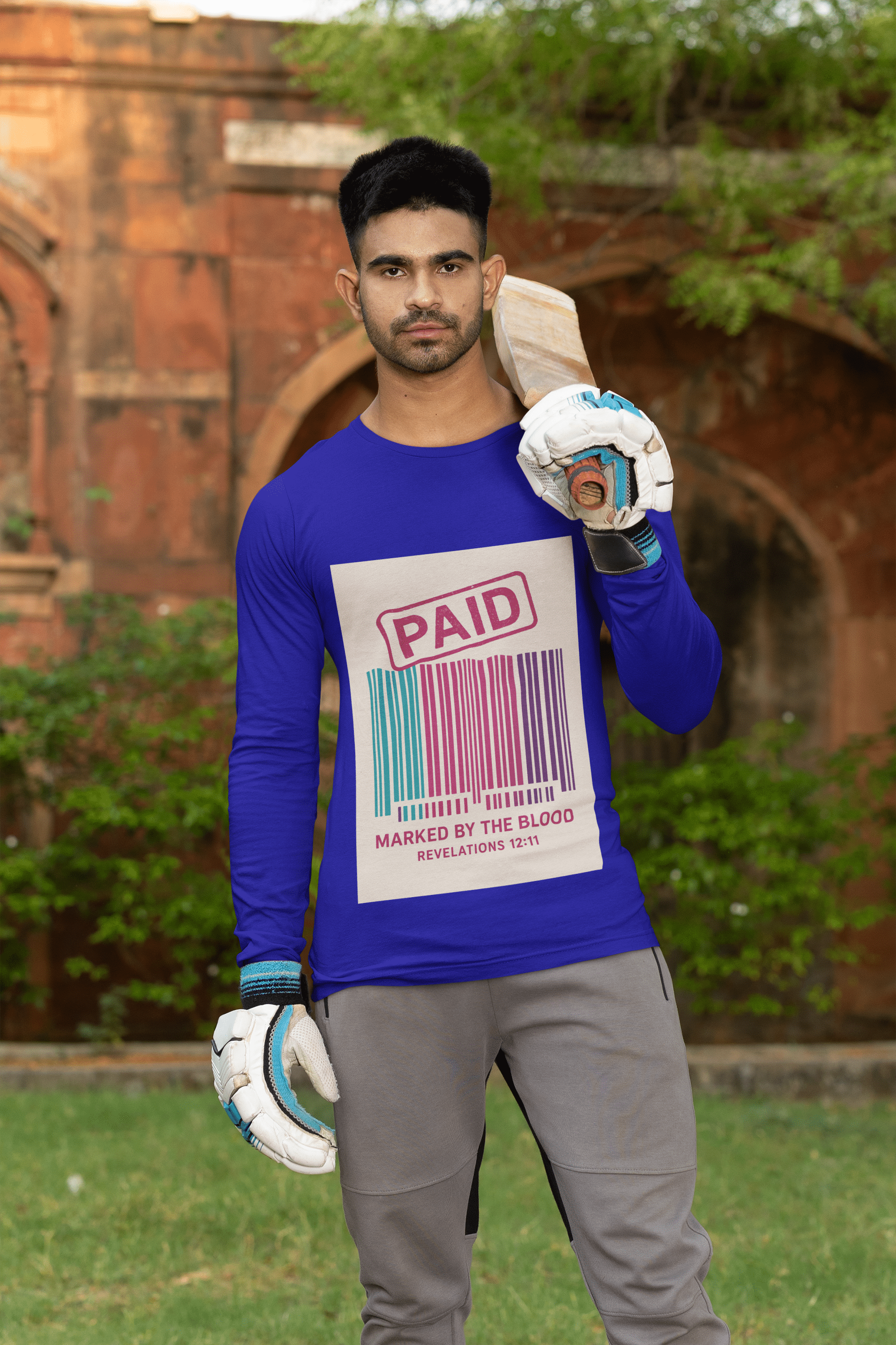 JKFstylez Long-sleeve Unisex Paid By the Blood Long Sleeve T