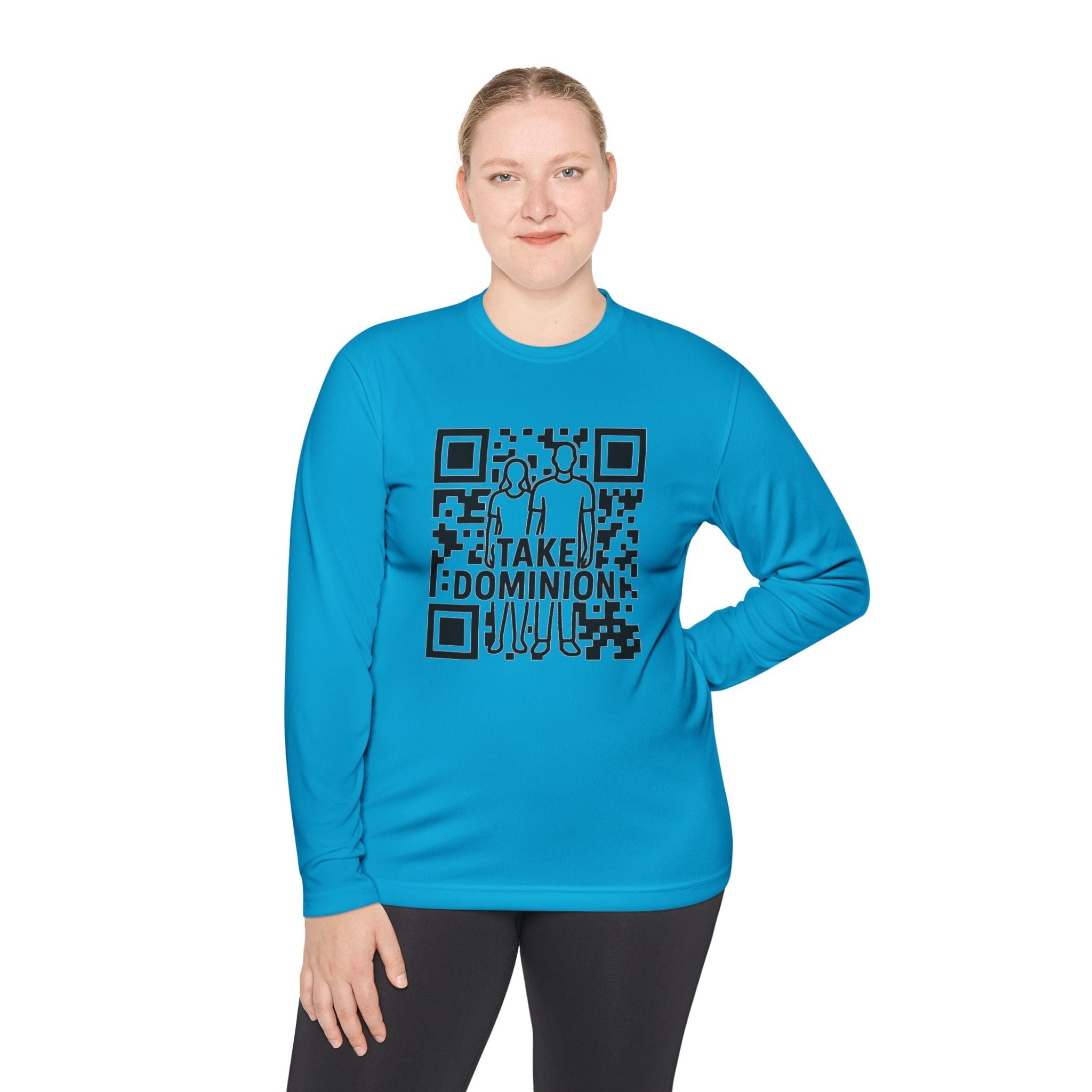 JKFstylez Long-sleeve Unisex QR Code Take Dominion Long Sleeve Tee